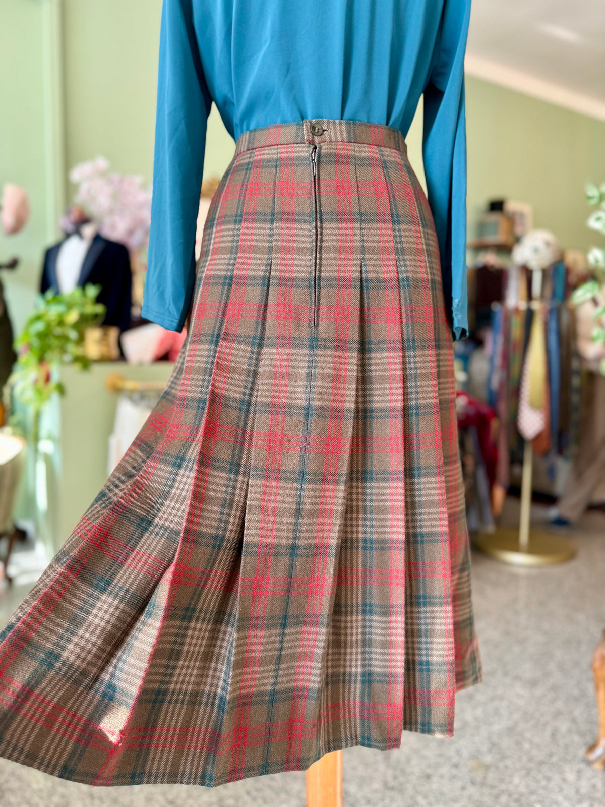 Gonna in pura lana tartan - TG. 46