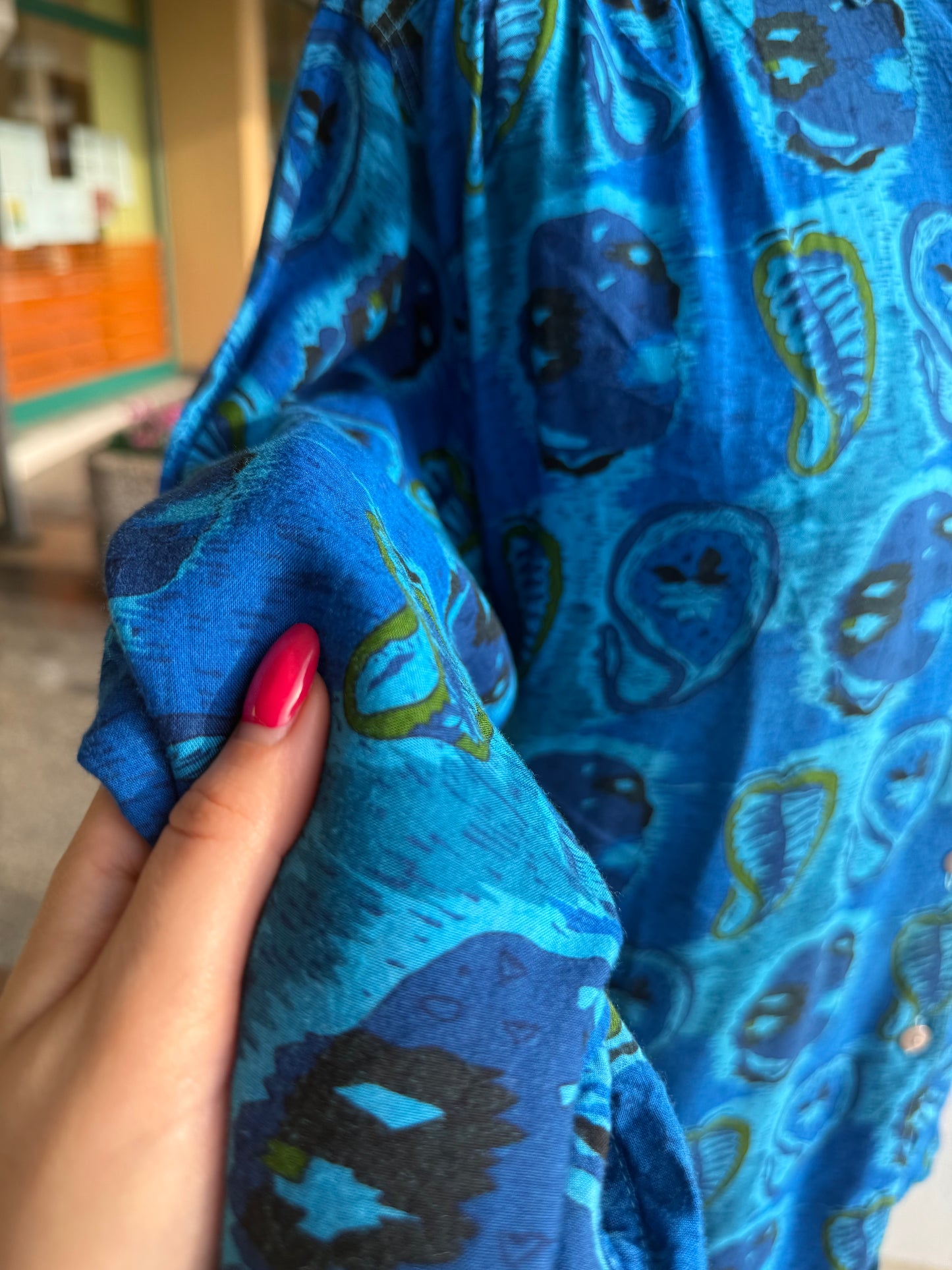 Camicia anni ‘80 turchese - TG. 44/46