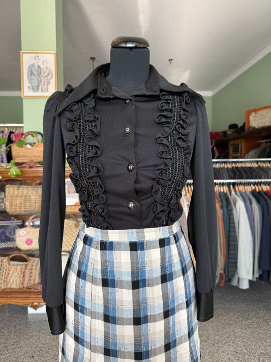 Camicia anni ‘70 con rouches - TG. 36/38