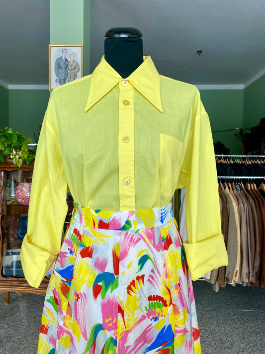 Camicia anni ‘70 in cotone - TG. 48/50 circa