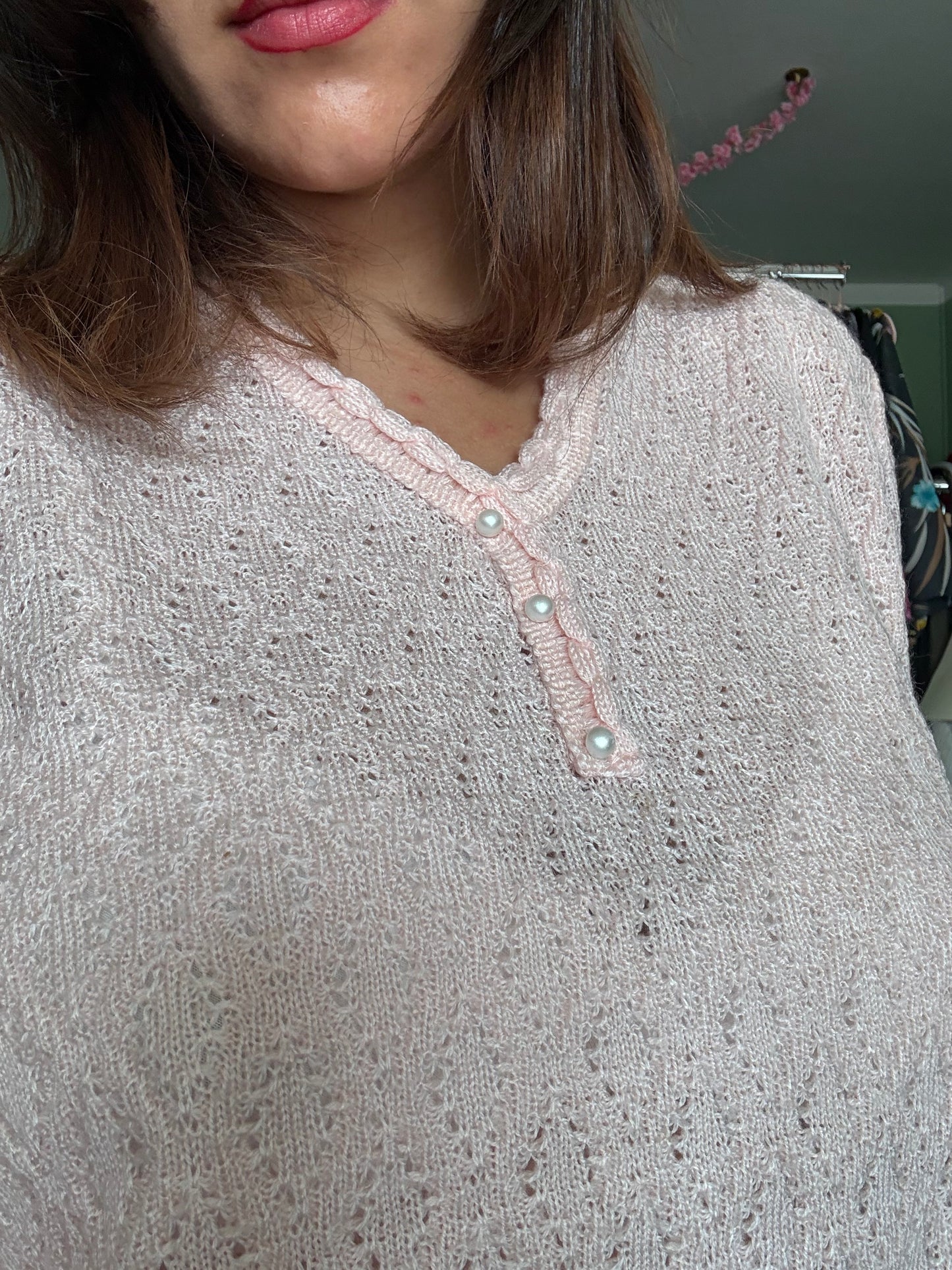 Maglia rosa pastello - TG. M/L