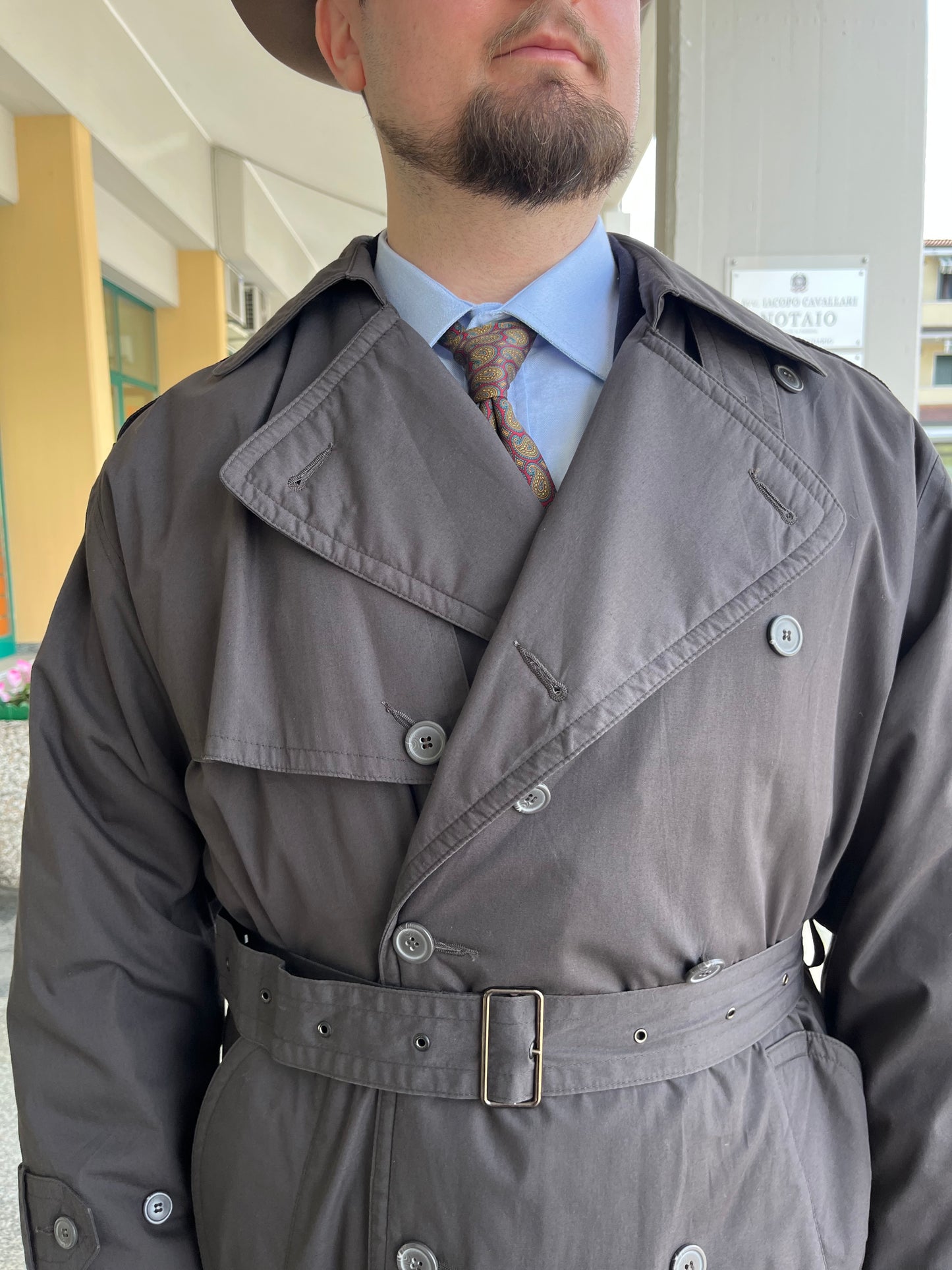 Trench anni ‘90 doppiopetto tg. 54-56