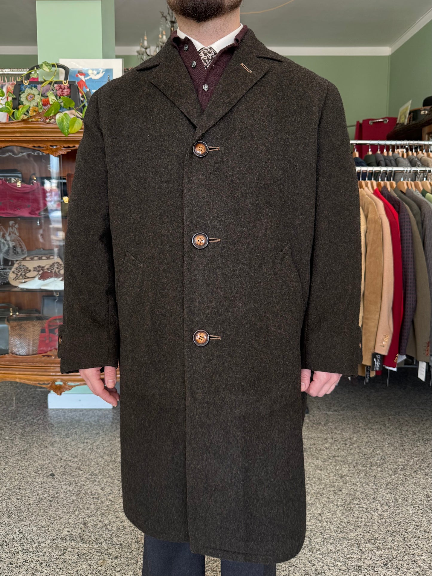 Cappotto Loden anni '70 tg. 54-56
