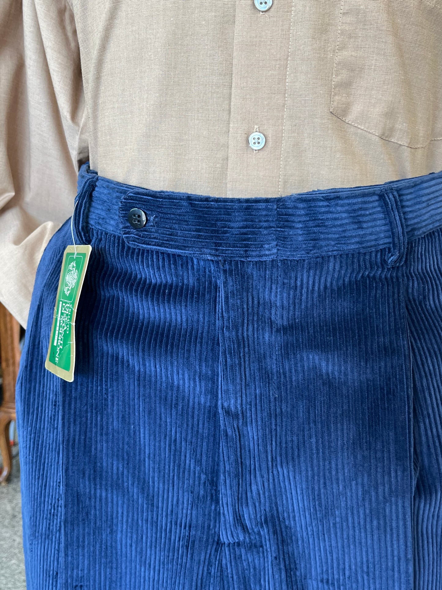 Calzoni anni ‘80 in velluto NOS tg. 56-58