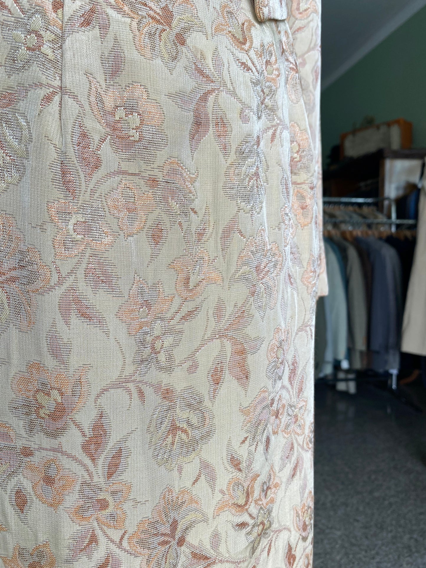 Abito sartoriale in broccato- TG. 42 circa