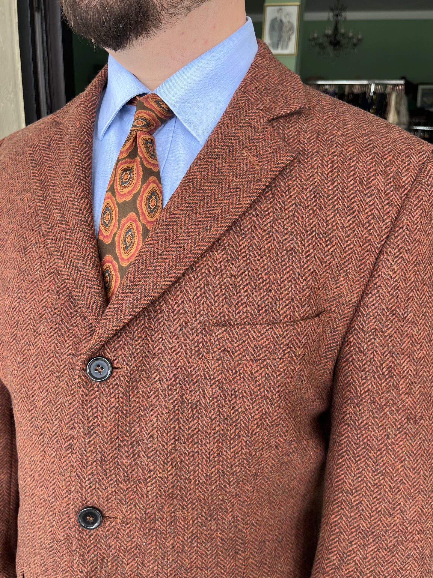 Giacca anni ‘80 tweed tg. 56