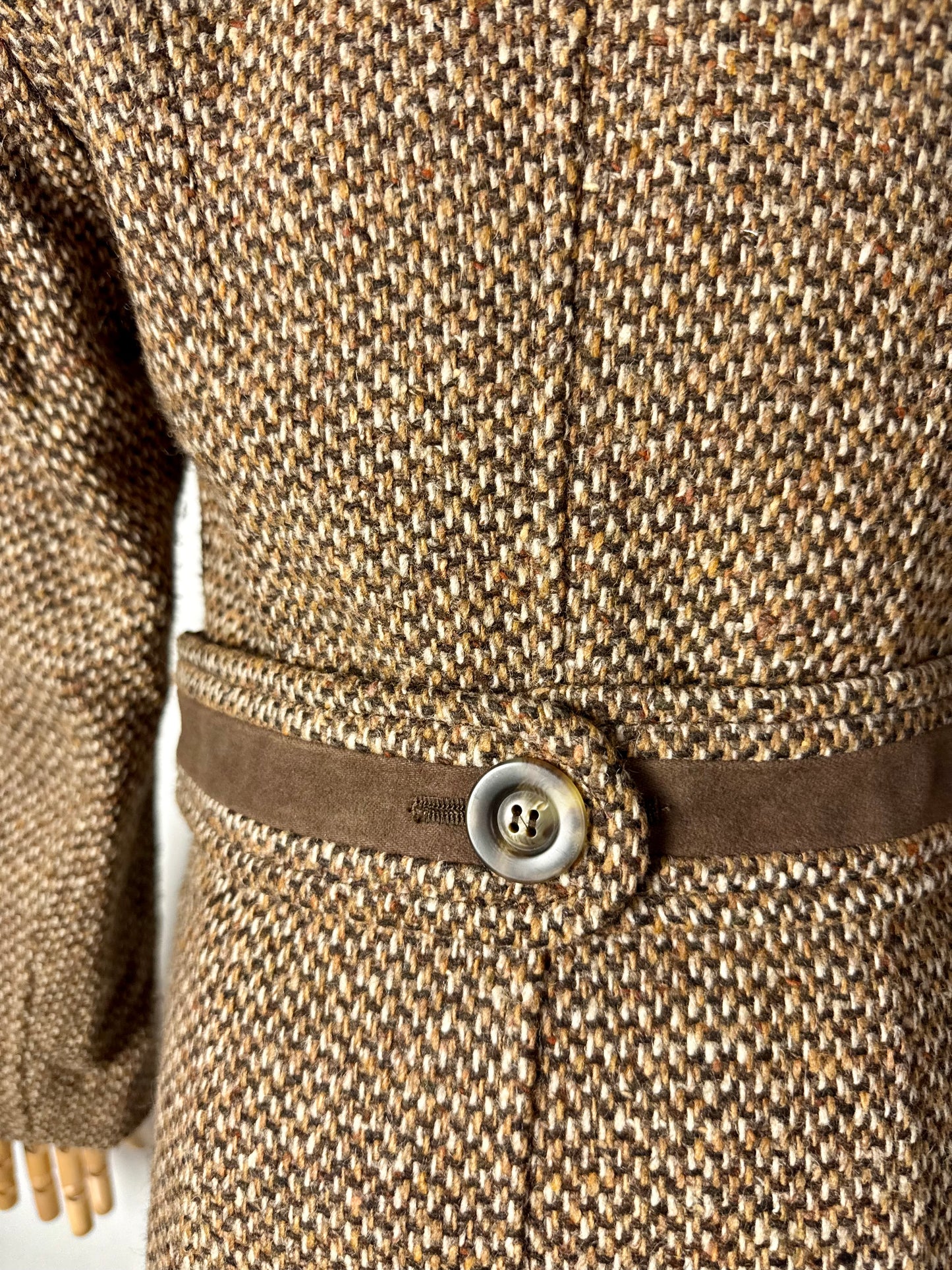 Cappotto anni ‘70 con maxi colletto a martingala - TG. 38