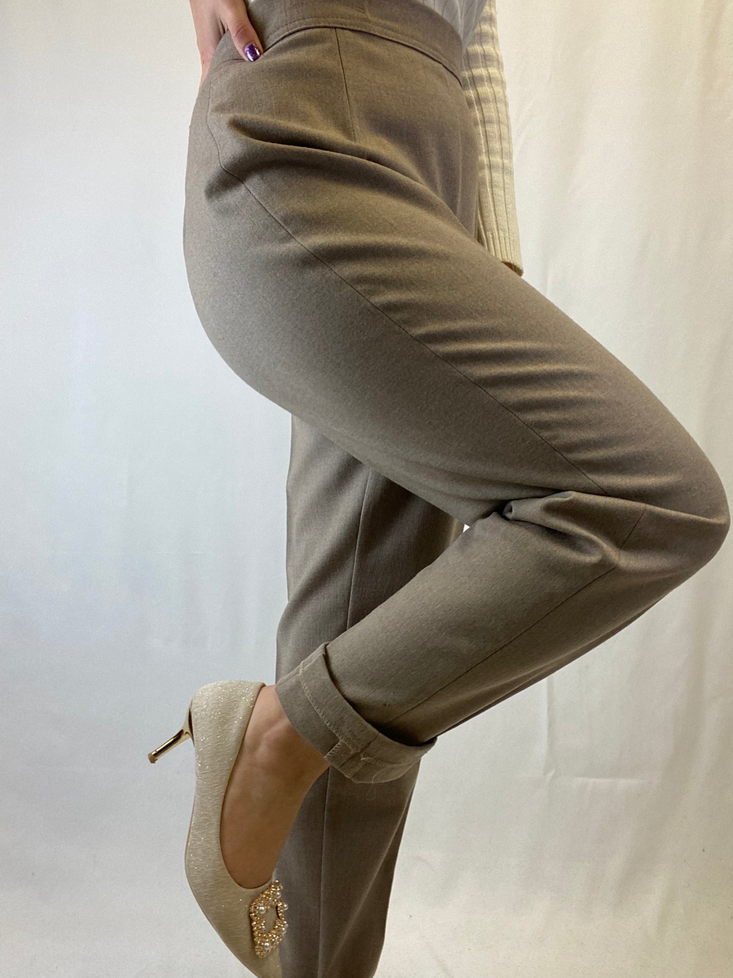 Pantalone classico tortora - TG. 44/46