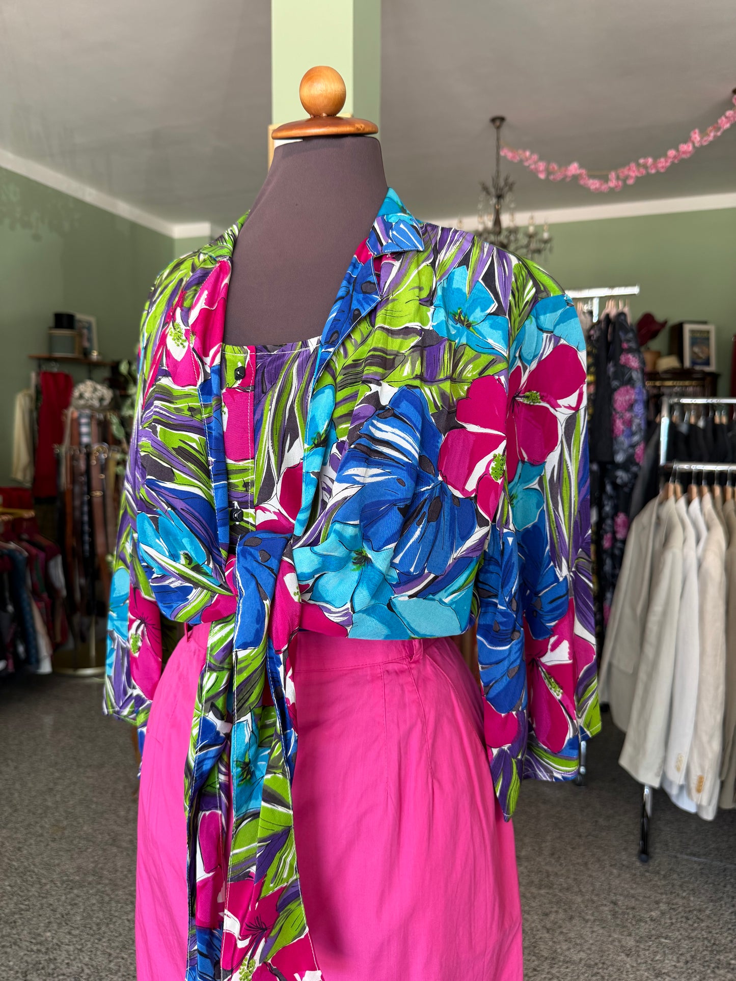 Camicia anni ‘80 tropicale - TG. 46/48