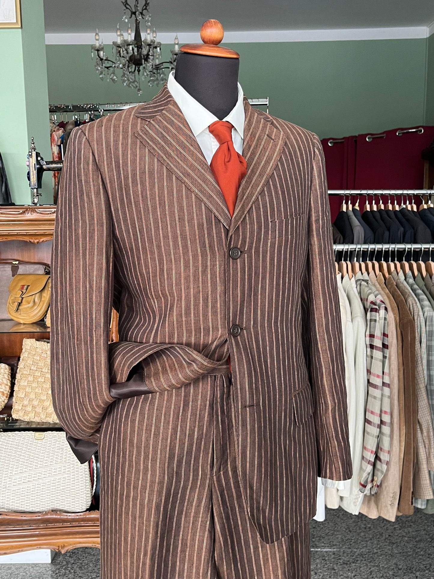 Completo in lino anni '90 tg. 46-48