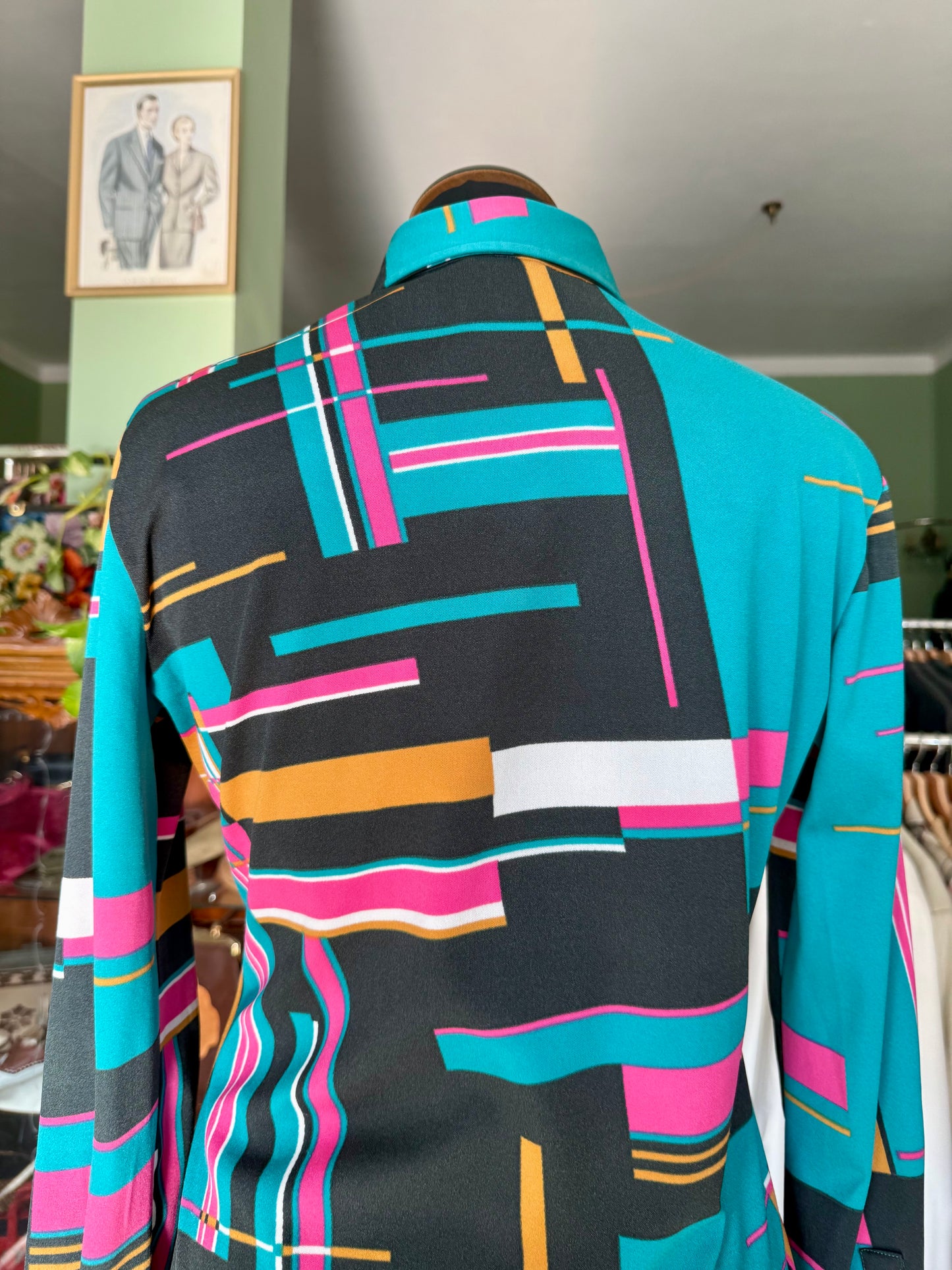 Camicia grafica multicolor anni ‘70 - TG. 42