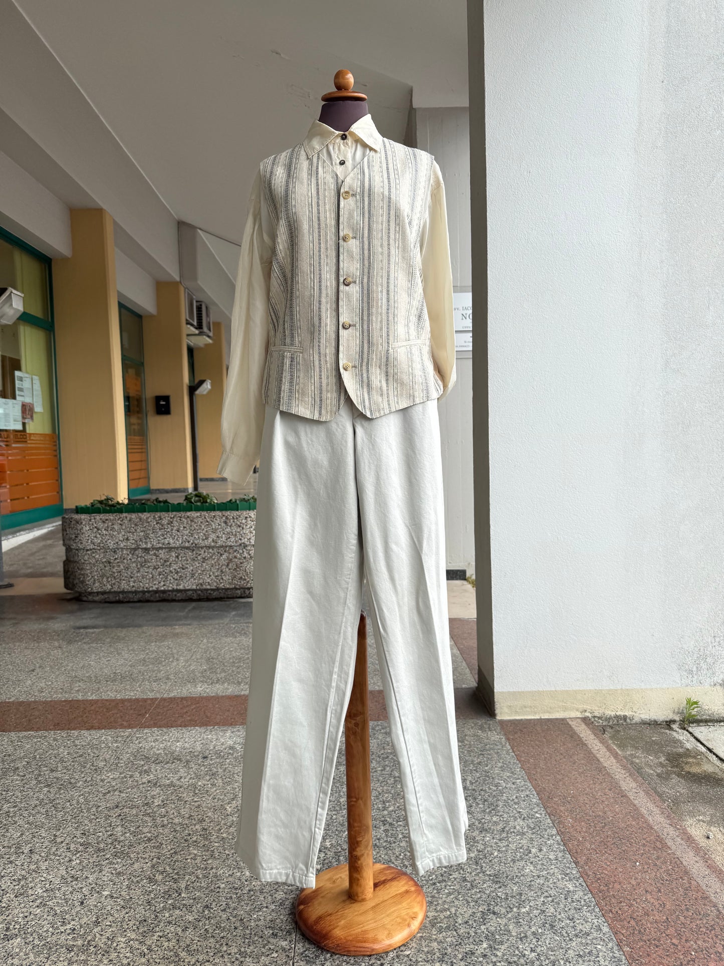 Pantaloni bianco ghiaccio - TG. 50