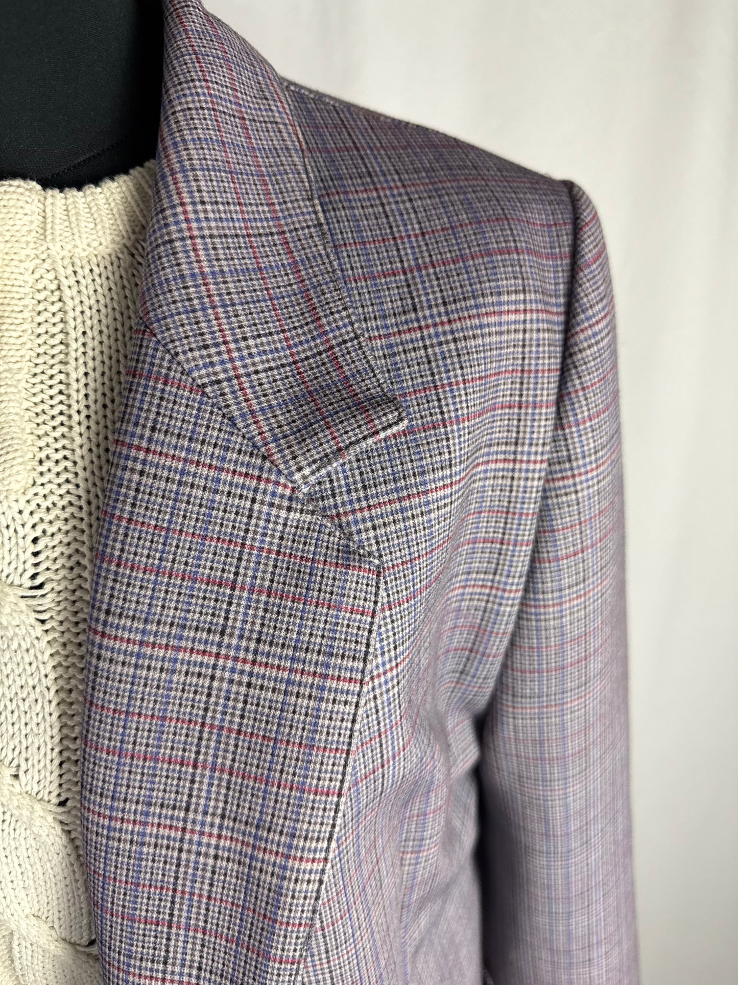 Blazer sartoriale a quadri anni ’70 - TG. 40