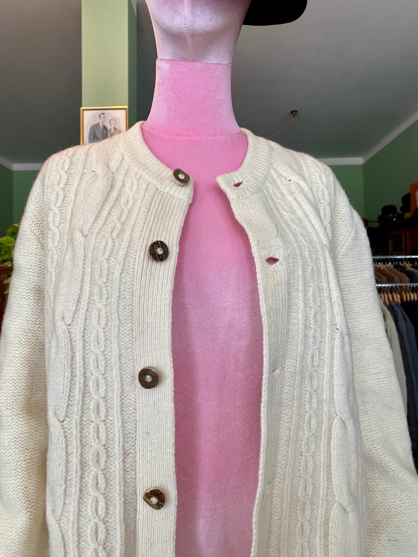 Cardigan tirolese panna - TG. 44/46