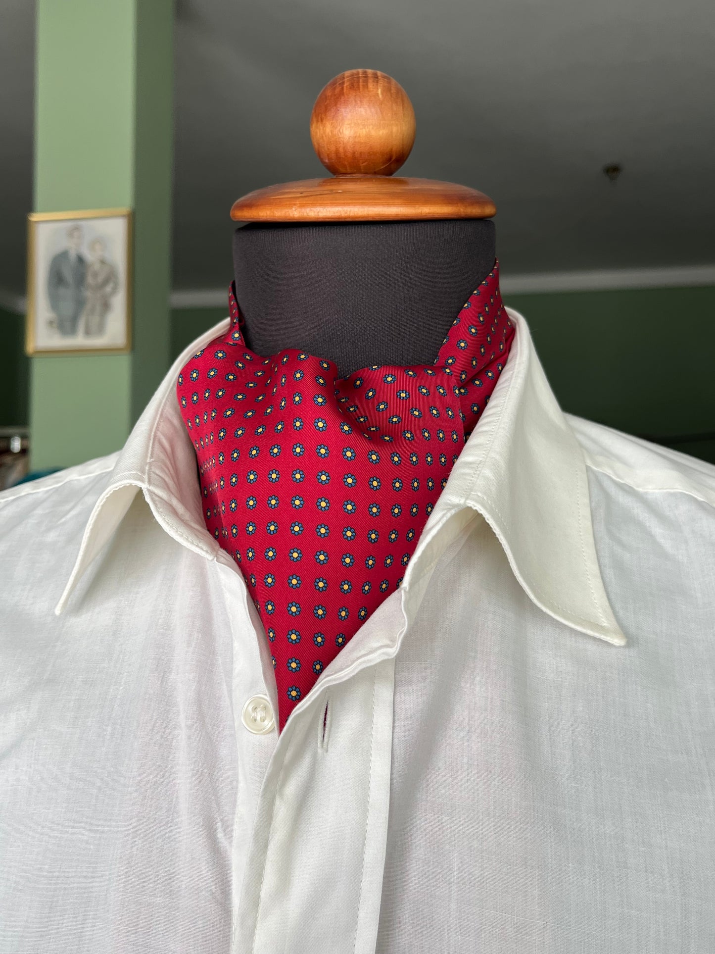 Ascot seta micro-fantasia