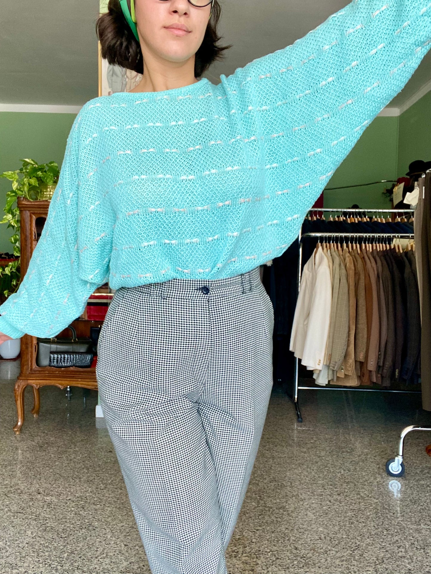 Blusa acquamarina  - TG. 44/46/48