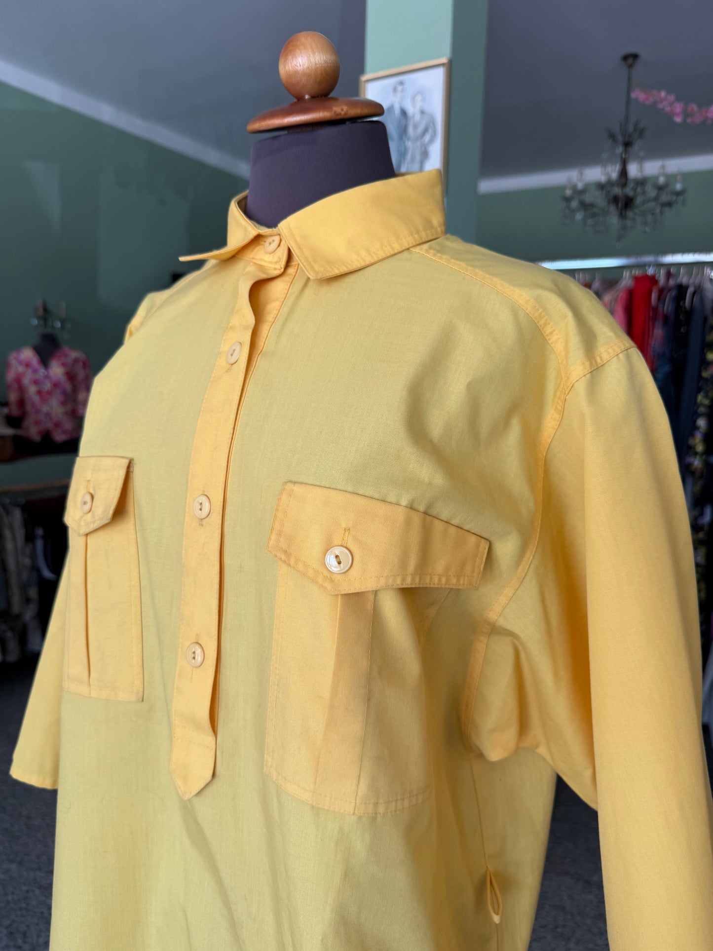 Camicia anni ‘70 gialla - TG. 48/50