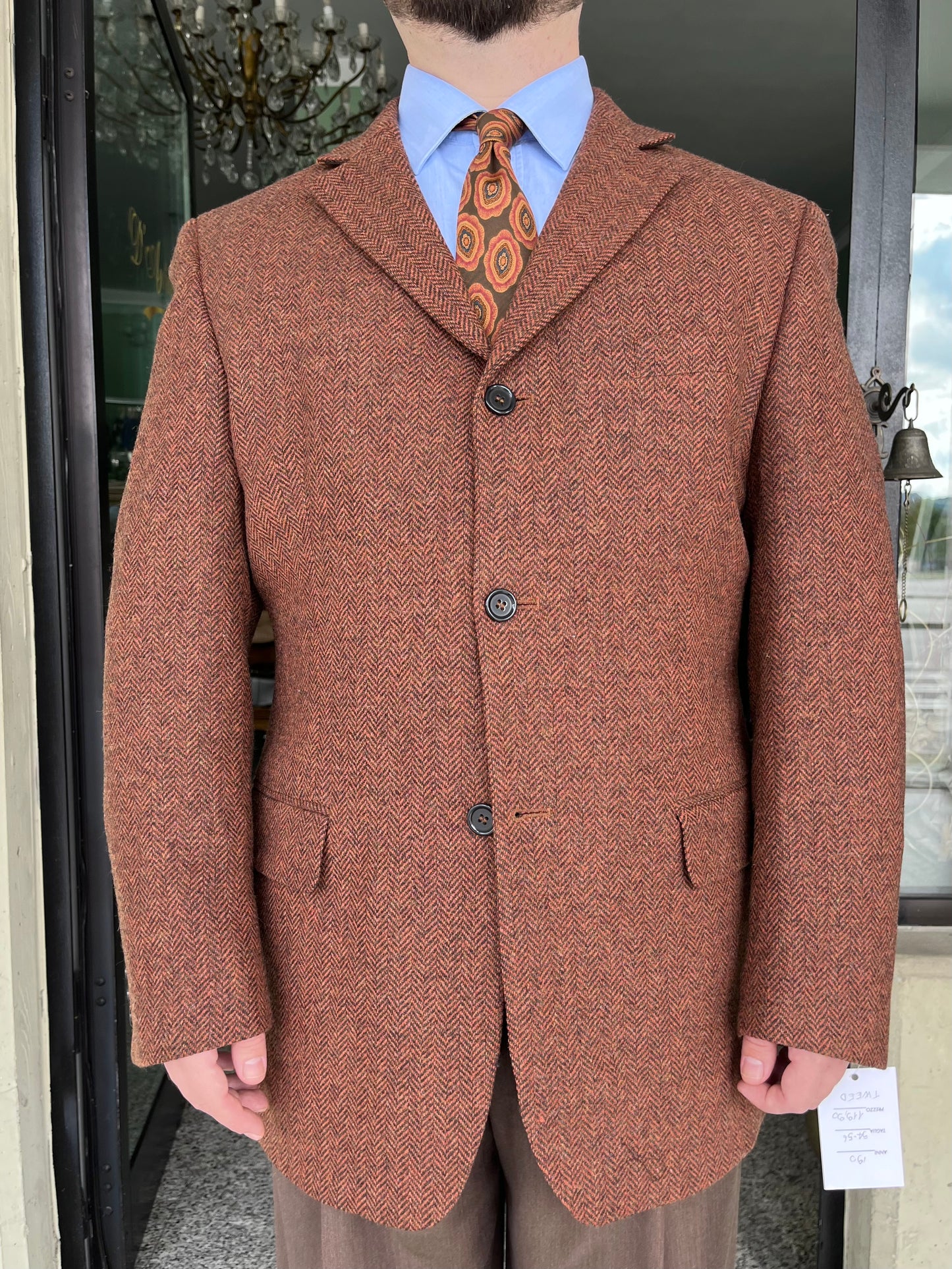 Giacca anni ‘80 tweed tg. 56