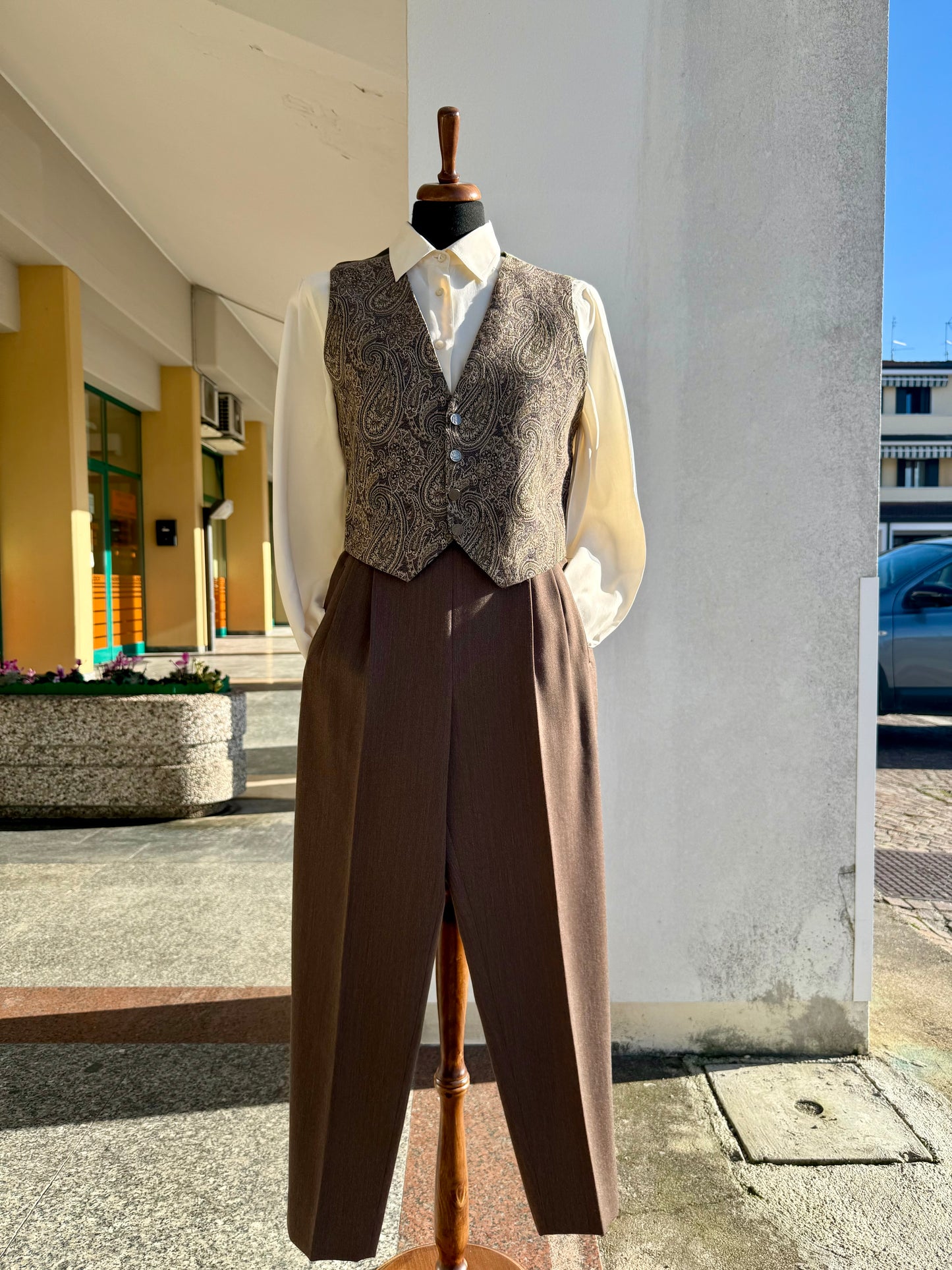 Gilet Jacquard Paisley - TG. 42/44