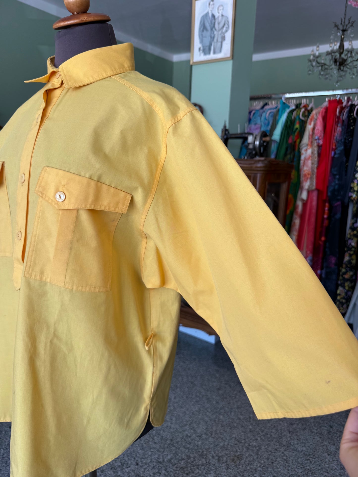 Camicia anni ‘70 gialla - TG. 48/50