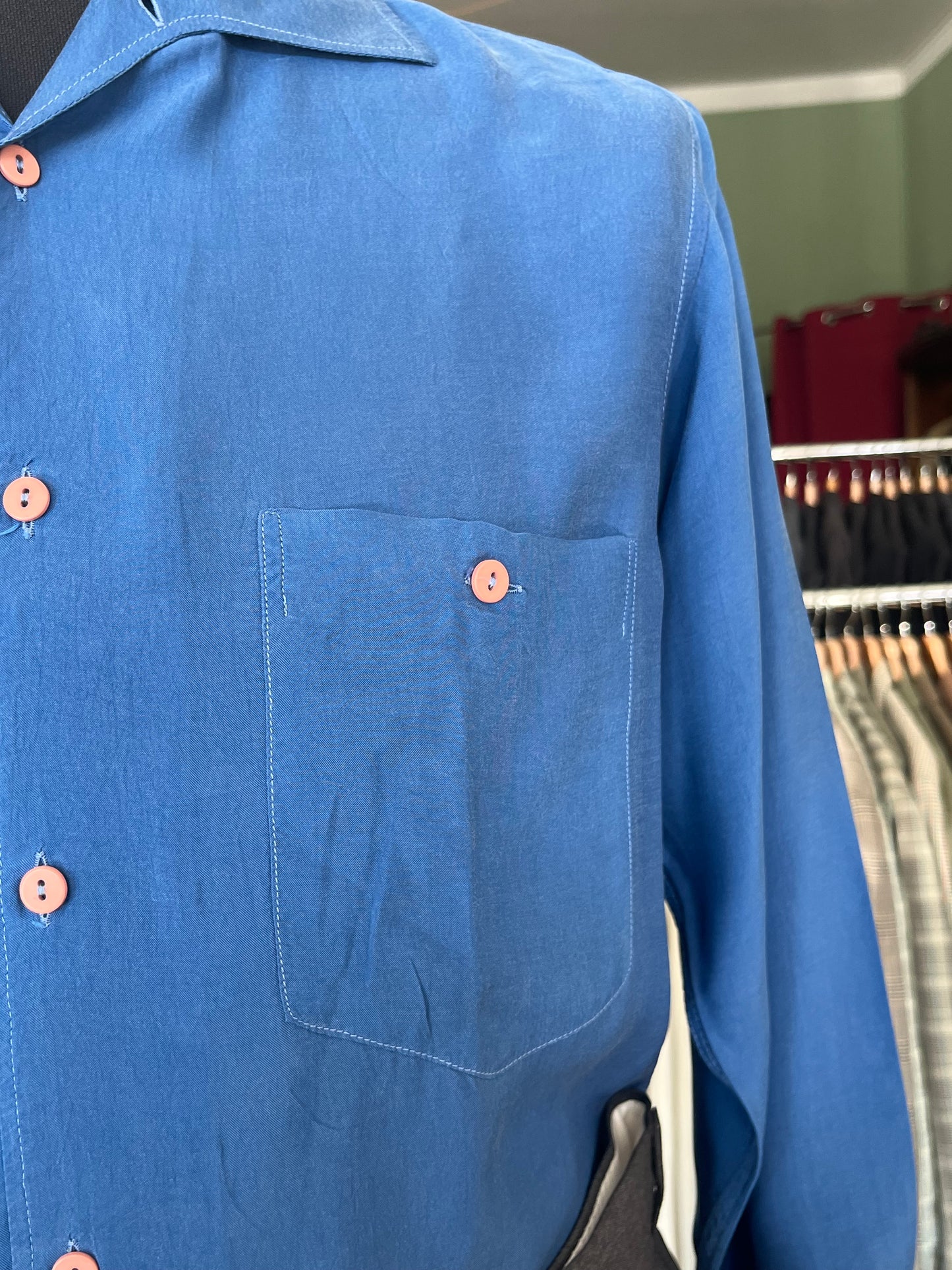 Camicia in cupro anni ‘80 tg. M-L