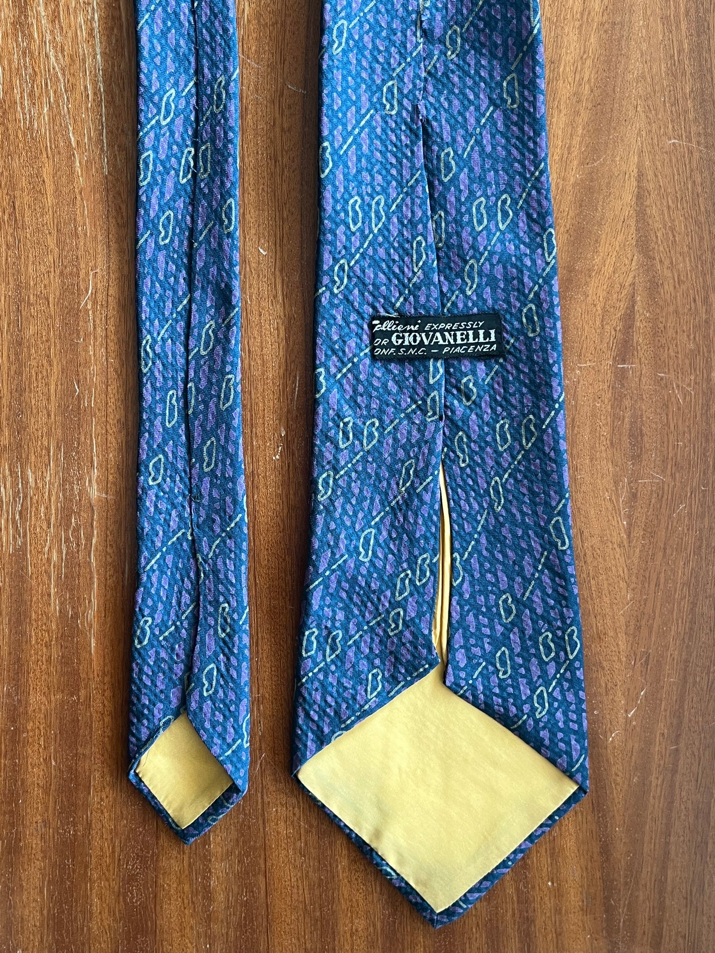 Cravatta swing anni ‘70 blu