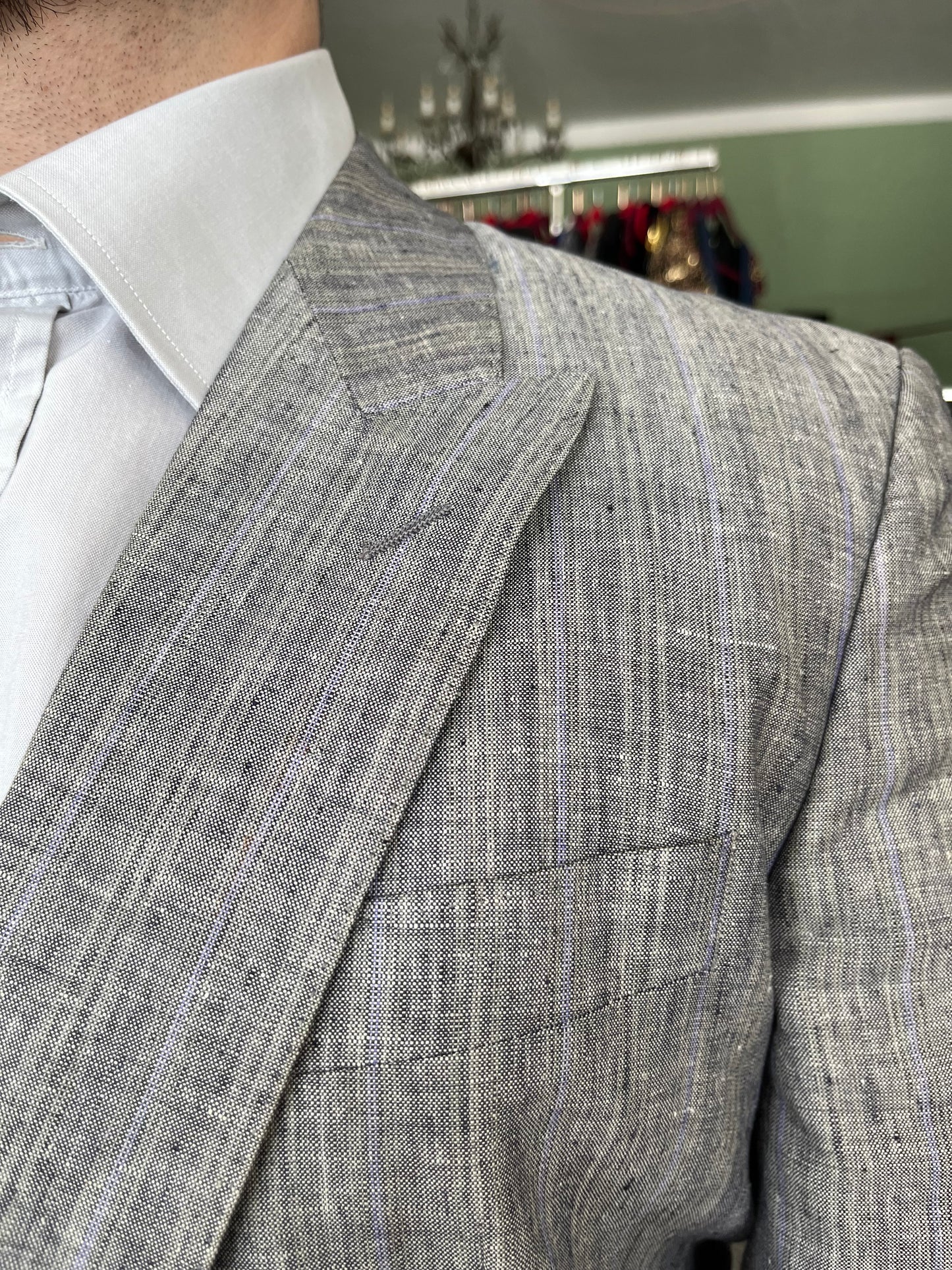 Giacca anni ‘80 in lino tg. 48-50