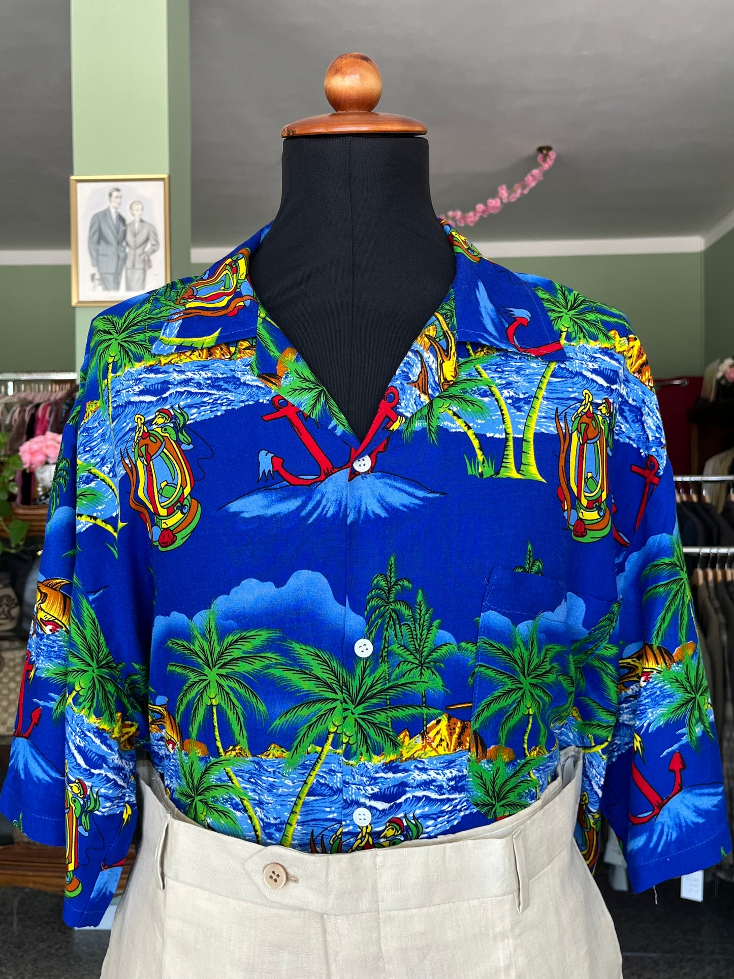 Camicia Hawaii a  maniche corte tg. L-XL