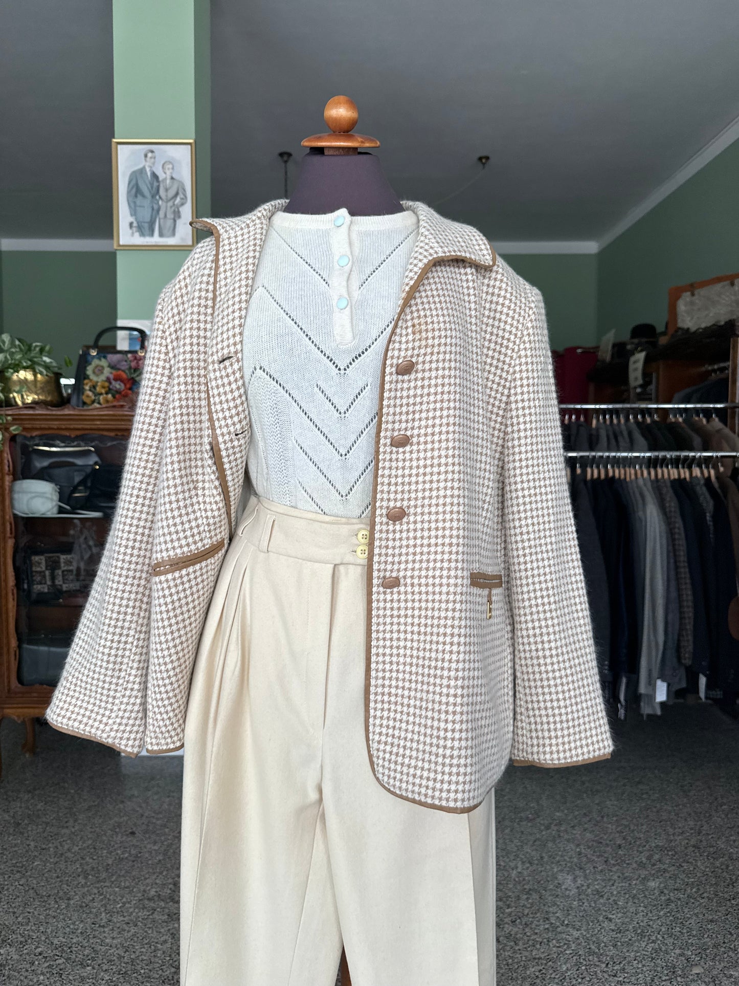 Giacca in lana e angora - TG. 52/54