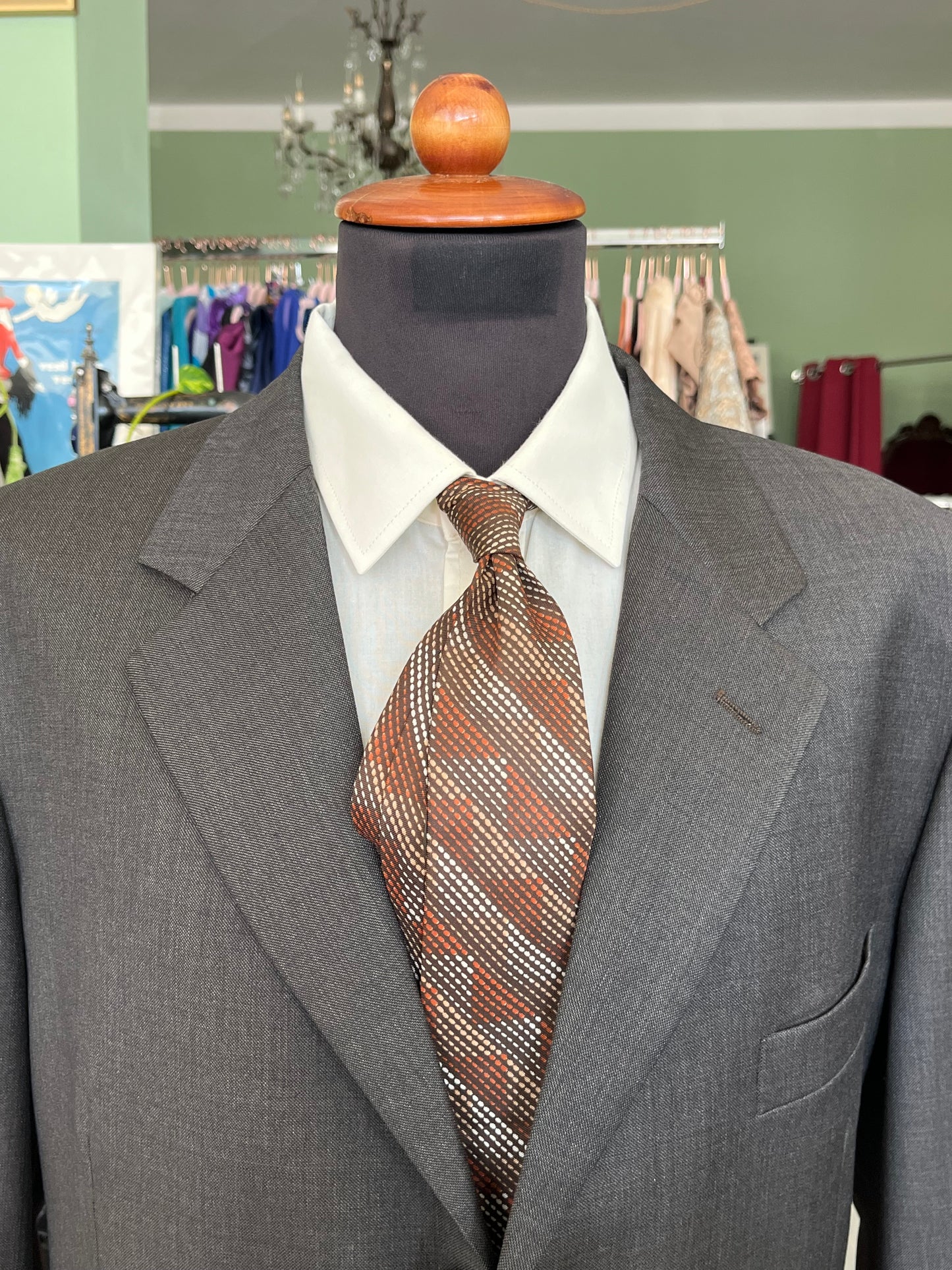 Cravatta anni ‘80 geometrica