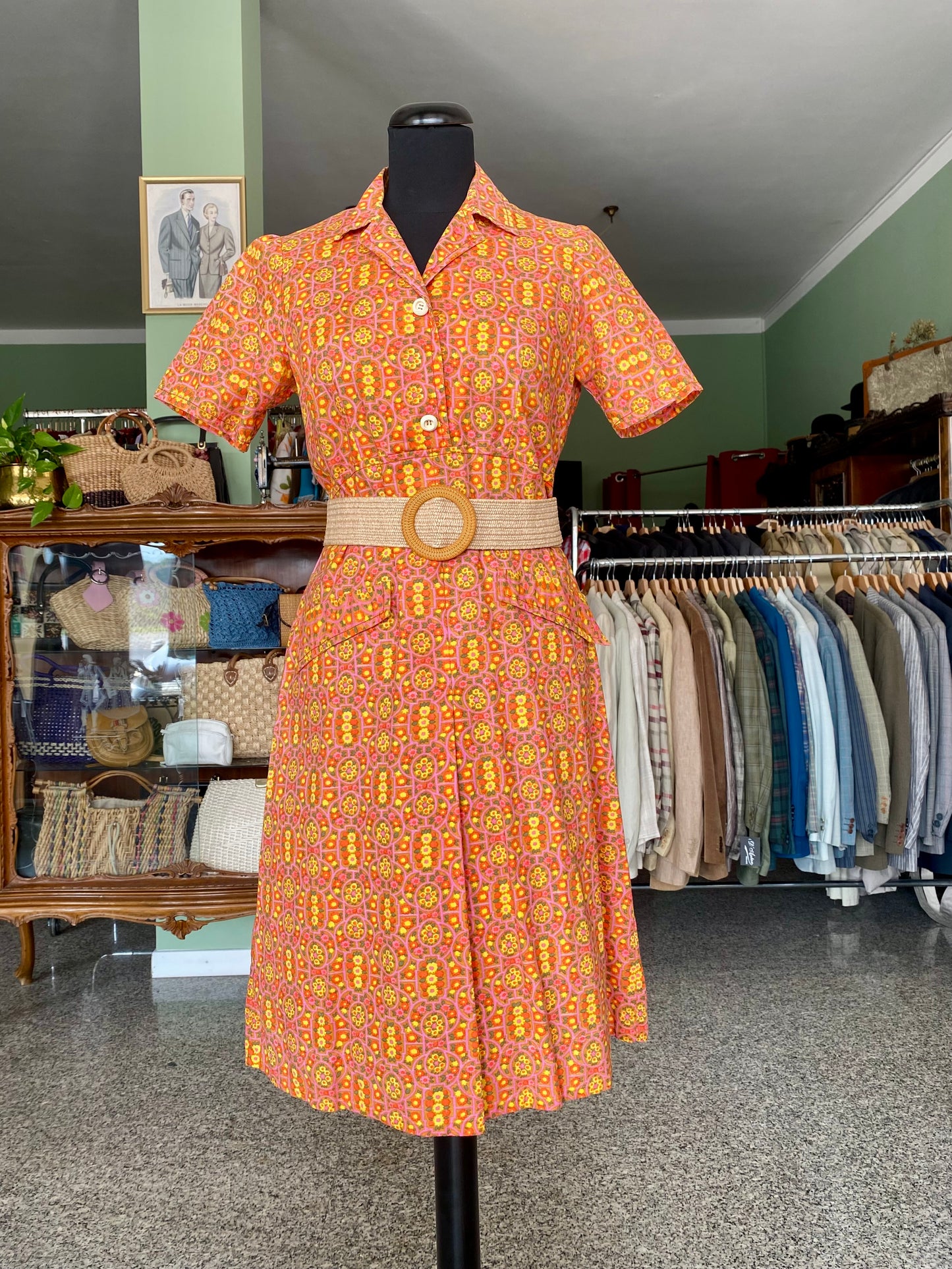 Abito in cotone fine anni ’60 – fondo di magazzino - TG. 40/42