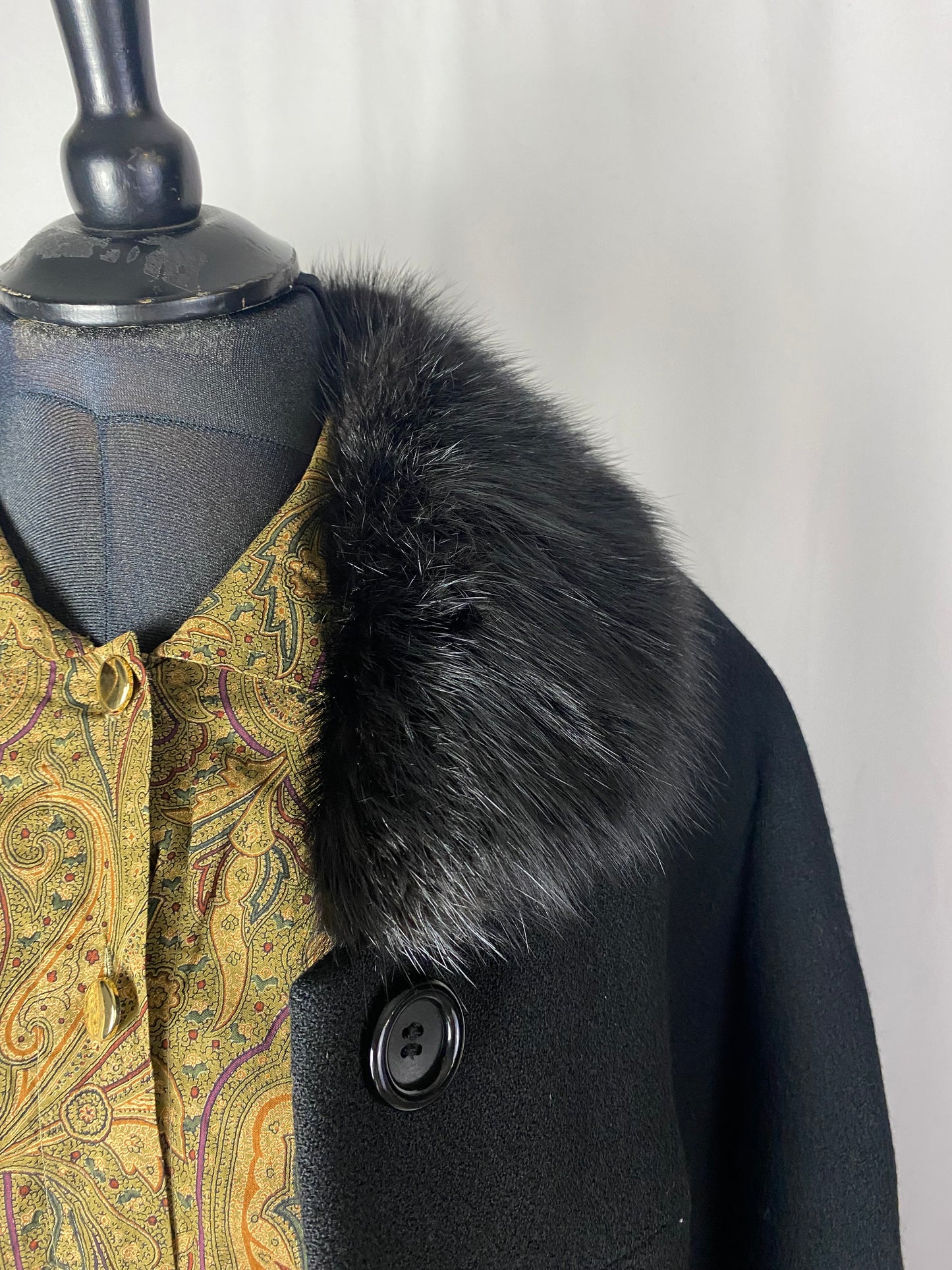 Cappotto anni ‘60 nero - TG. 44/46 circa