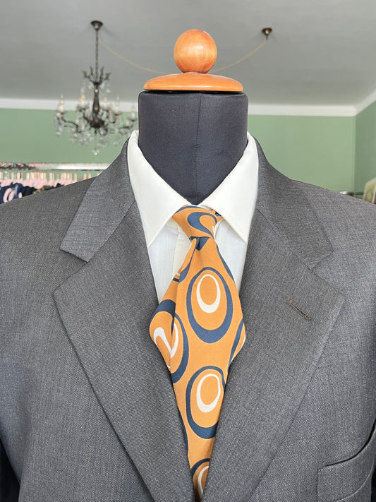 Cravatta swing anni ‘70 ocra