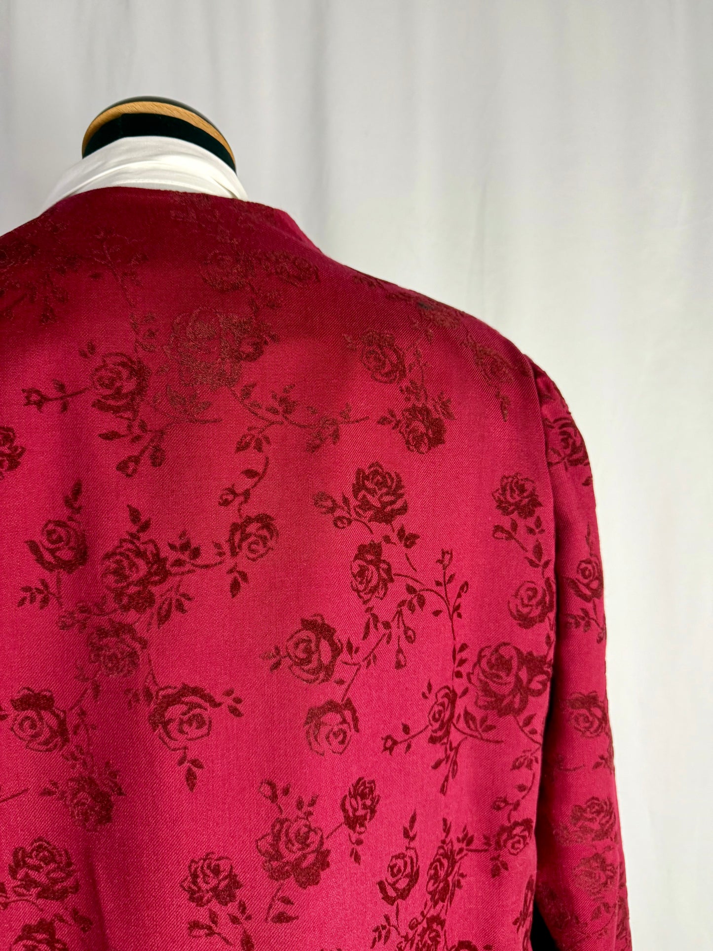 Giacca sartoriale con rose in velluto - TG. 46