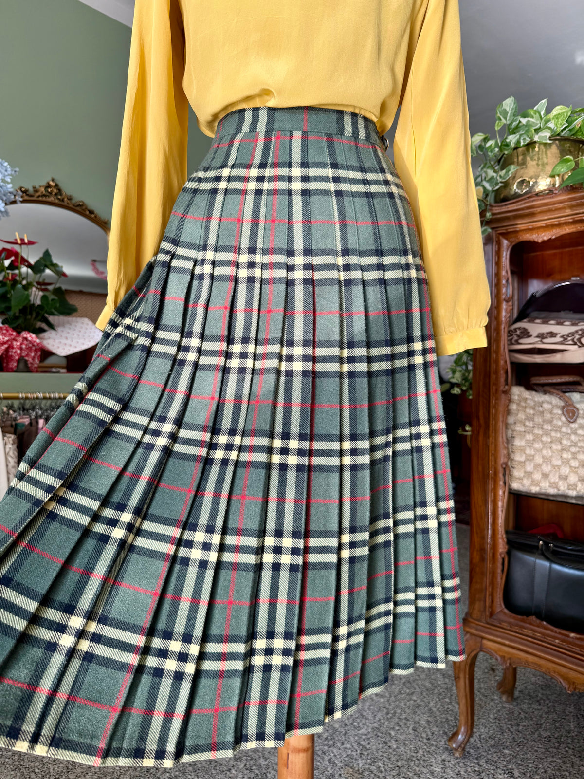 Gonna tartan verde - TG. 40
