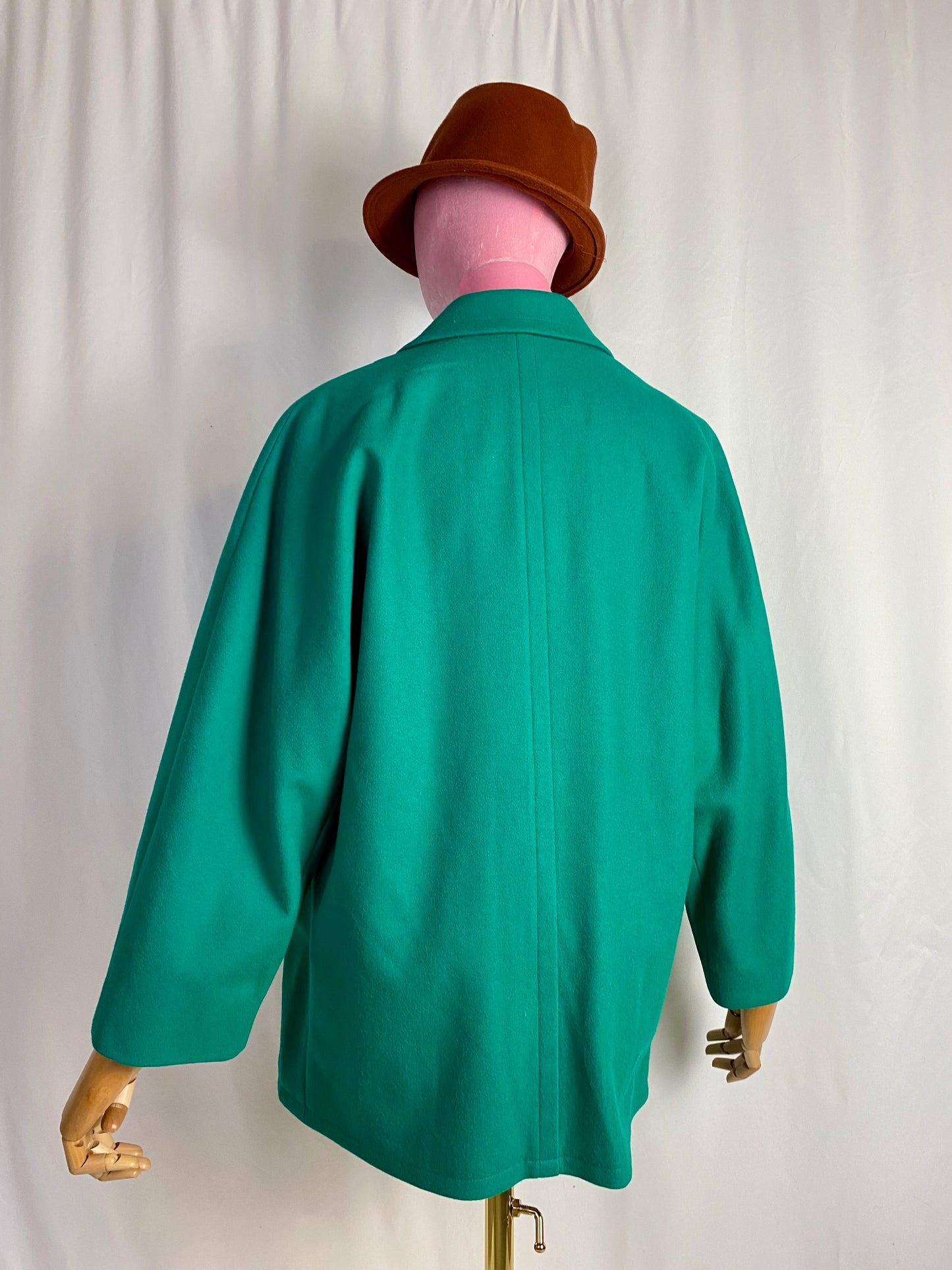 Giacca in lana verde smeraldo - TG. 46/48