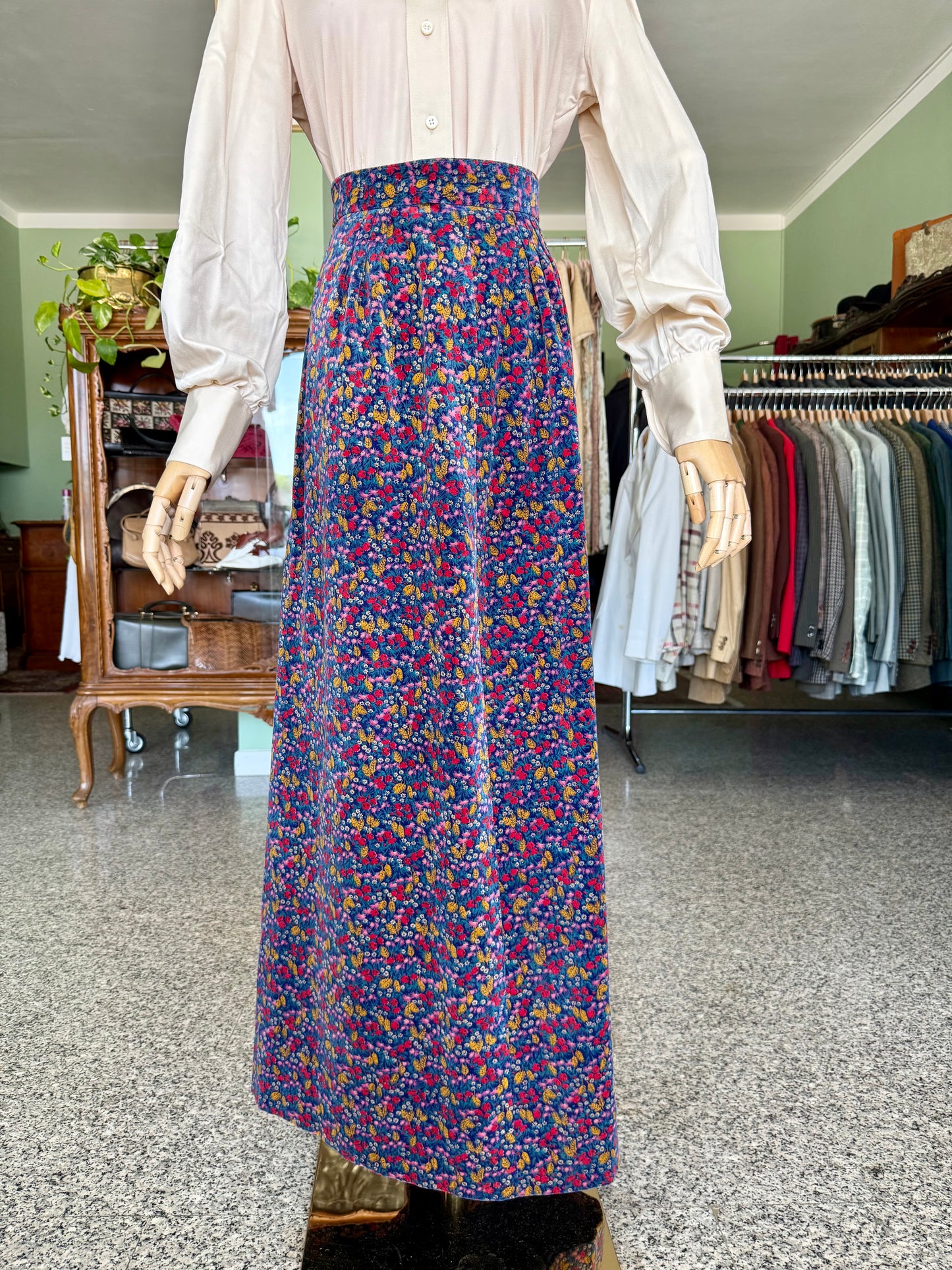 Maxi gonna anni ‘70 in velluto - TG. 38