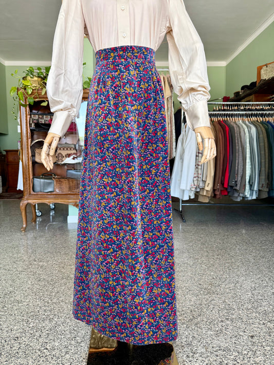 Maxi gonna anni ‘70 in velluto - TG. 38