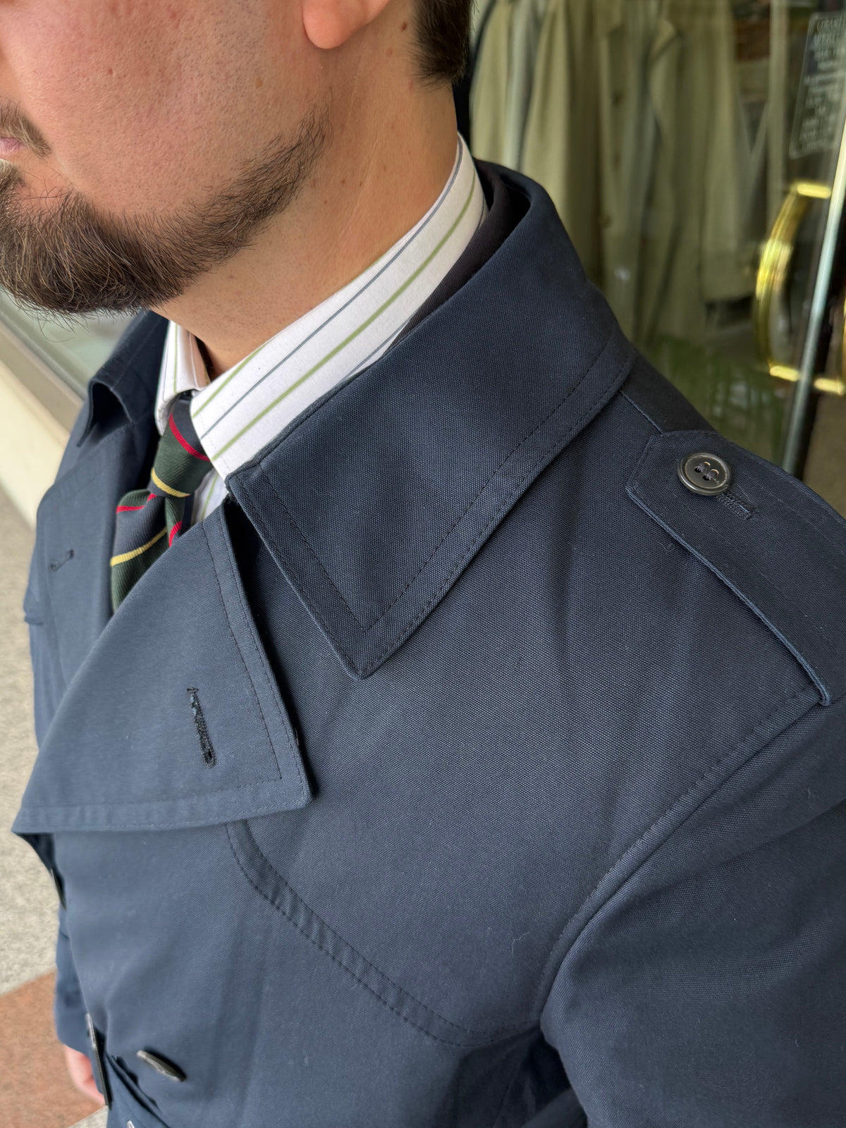 Trench anni ‘80 doppiopetto tg. 52-54