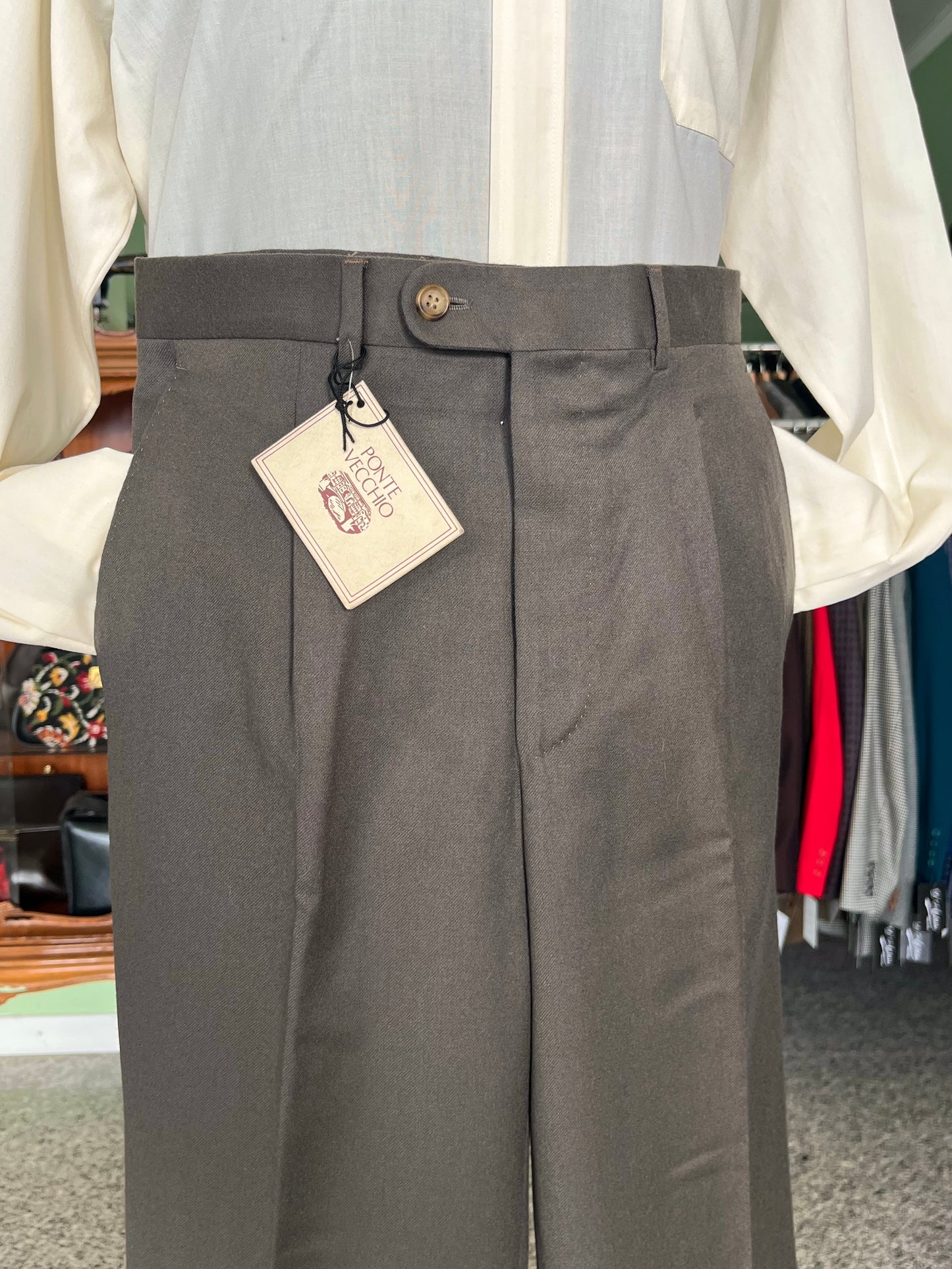 Calzoni anni ‘80 flanella NOS tg. 48