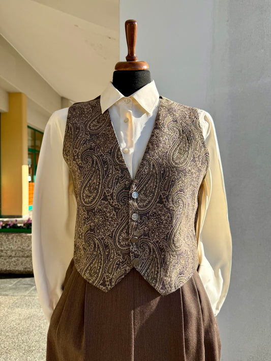 Gilet Jacquard Paisley - TG. 42/44