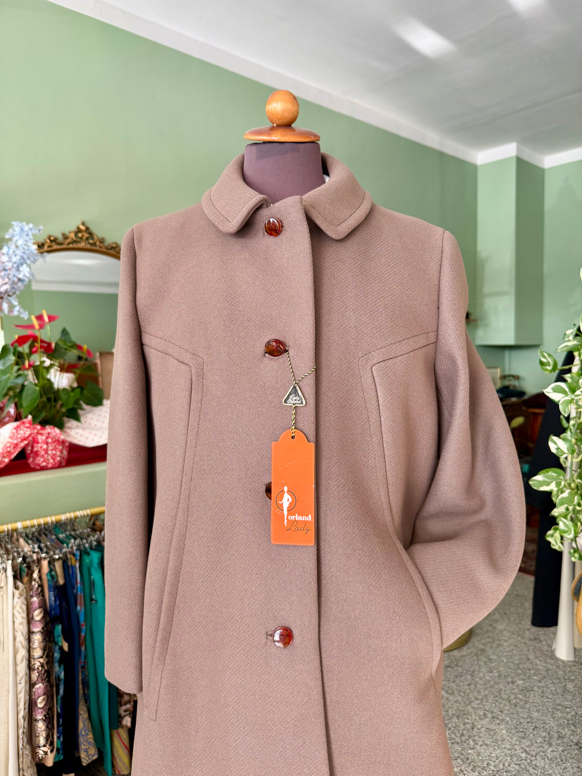 Cappotto anni ‘60 NOS tortora - TG. 40/42