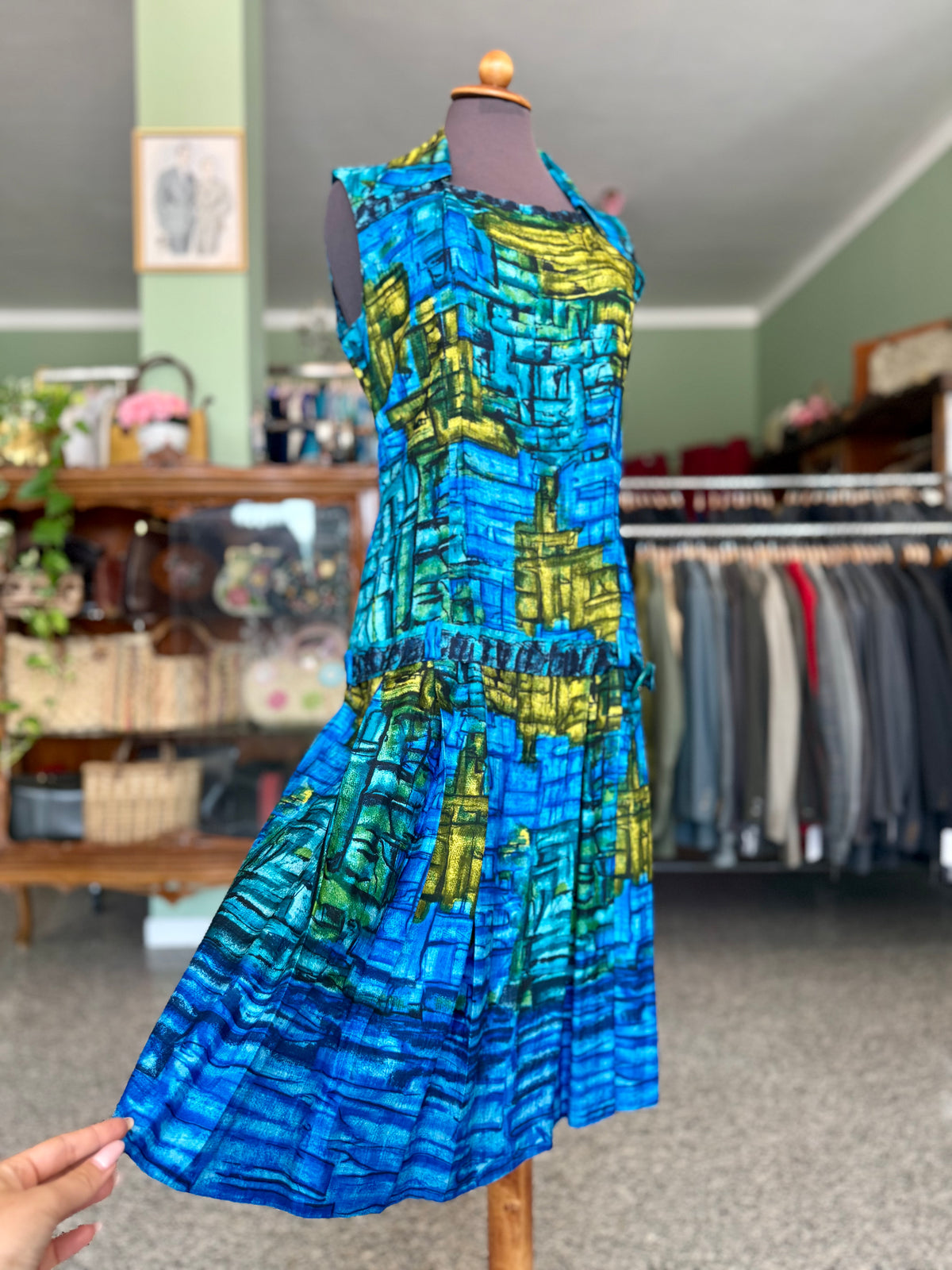 Abito anni ‘60 sartoriale in crepe - TG. 42 circa