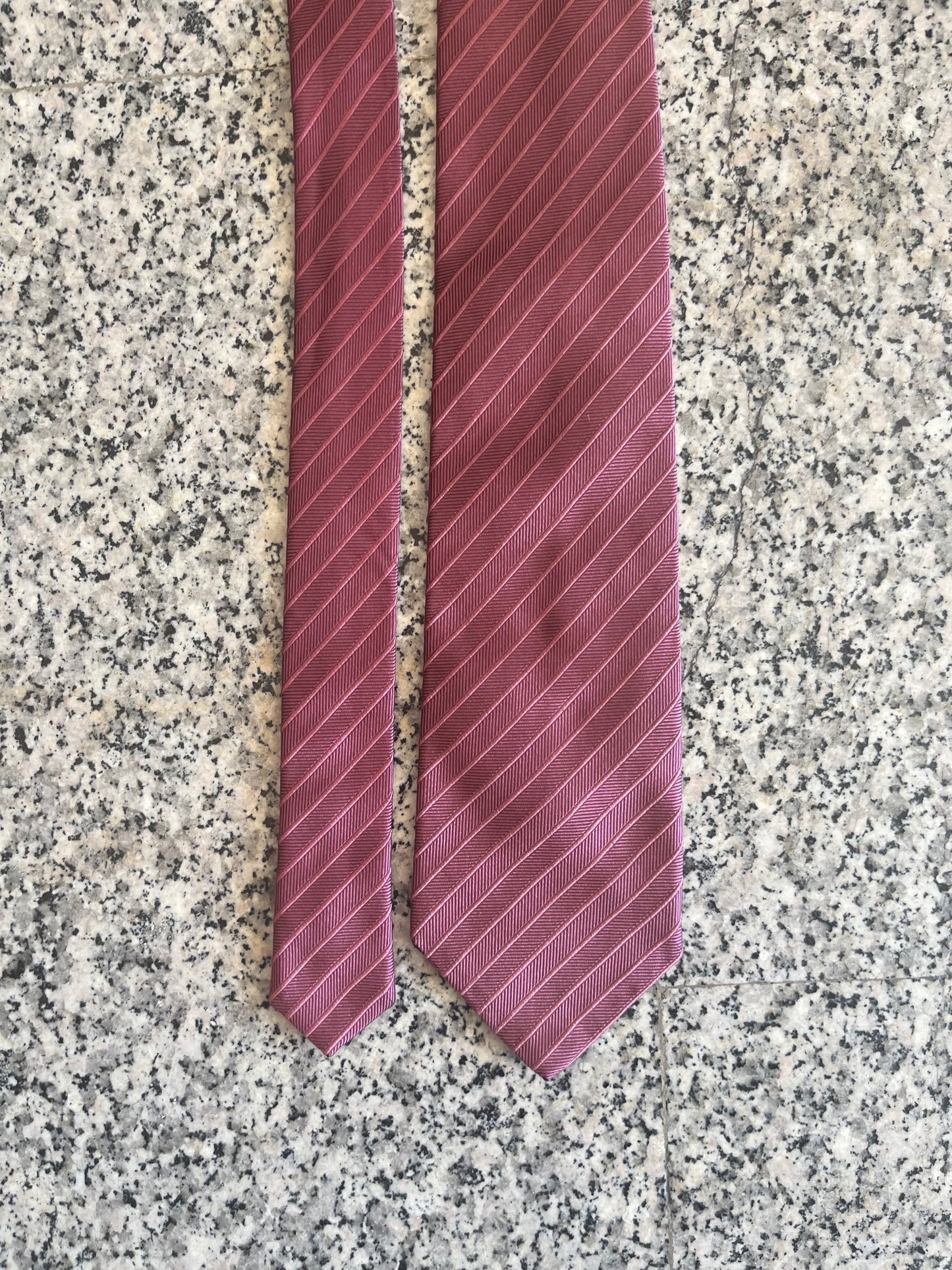 Cravatta anni ‘80 corallo chiaro