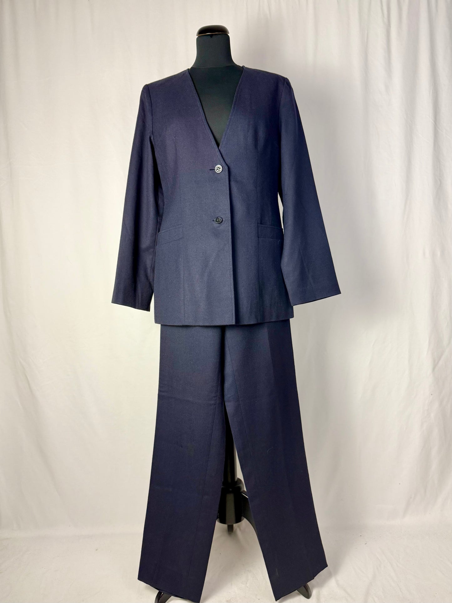 Completo sartoriale in pura lana blu notte - TG. 38/40