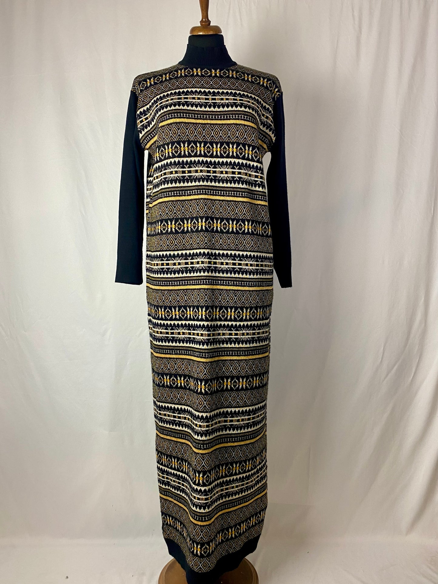 Abito lungo fantasia Fair Isle - TG. 44/46