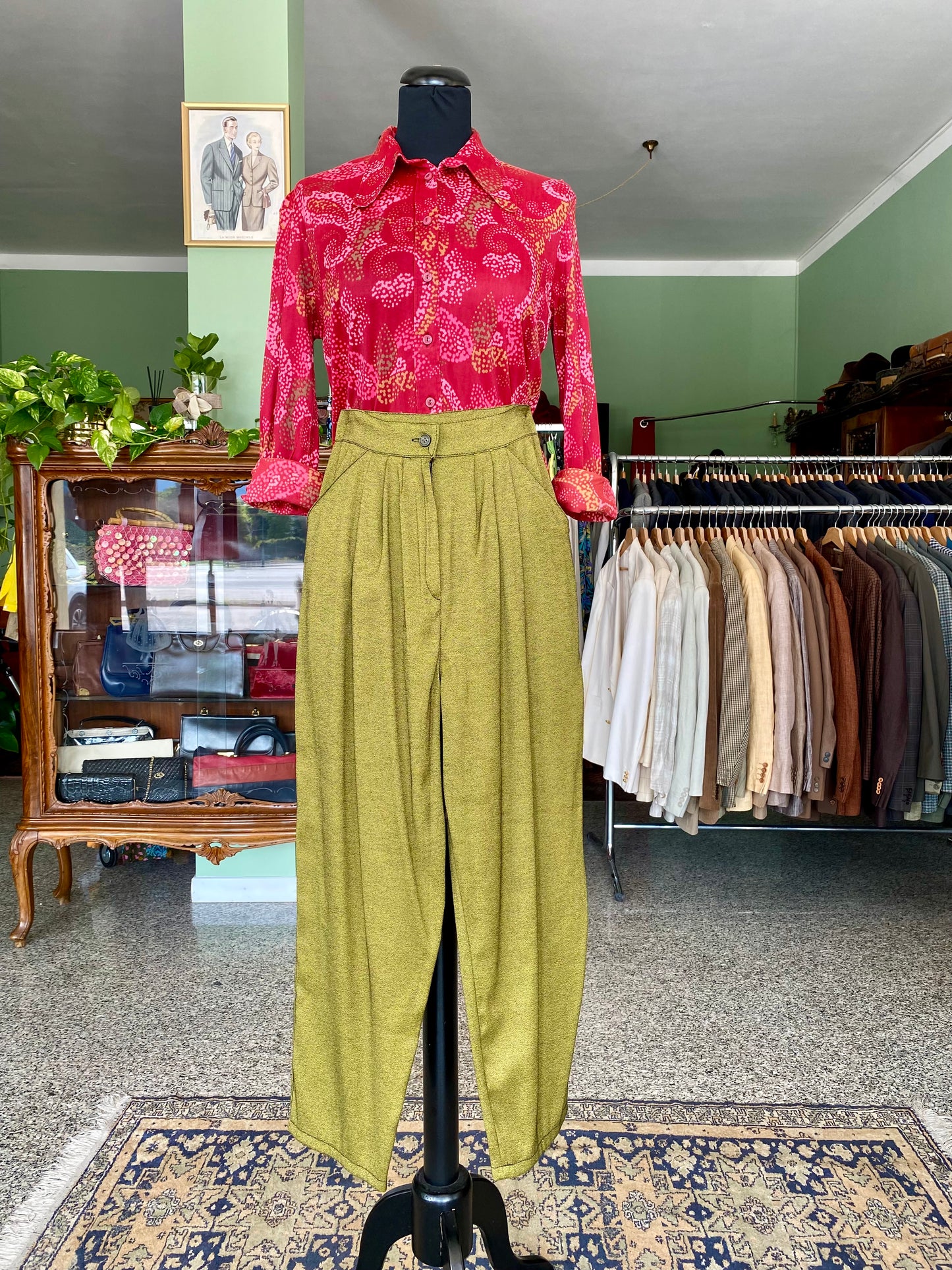 Pantaloni verde oliva - TG. 38