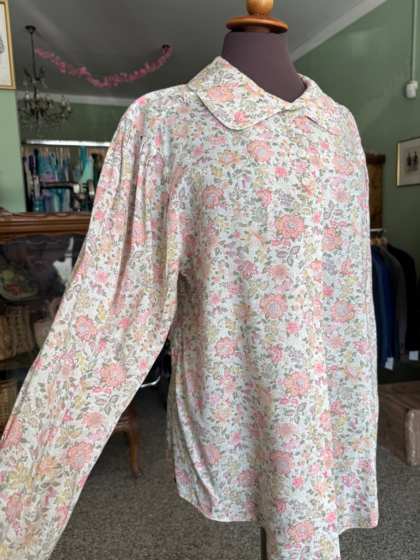 Camicia floreale in cotone - TG. 42