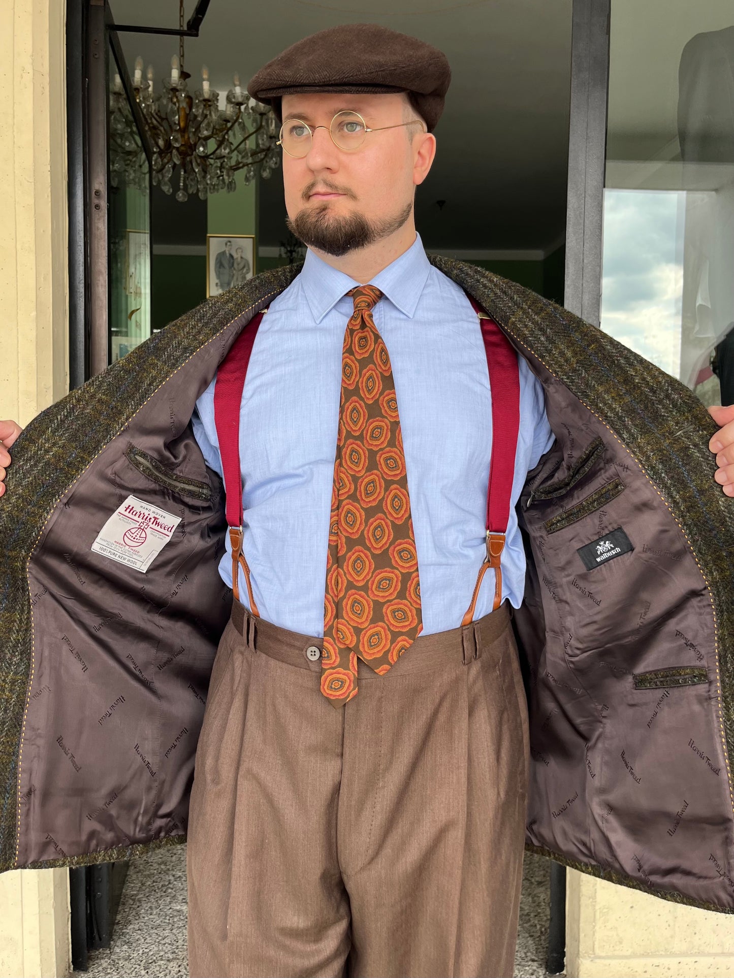 Giacca anni ‘80 Harris Tweed tg. 54-56