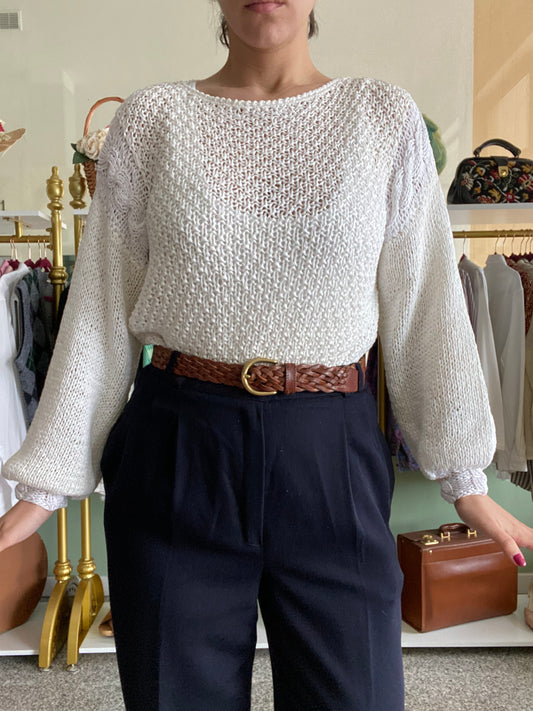Blusa handmade bianca - TG. da 40 a 44